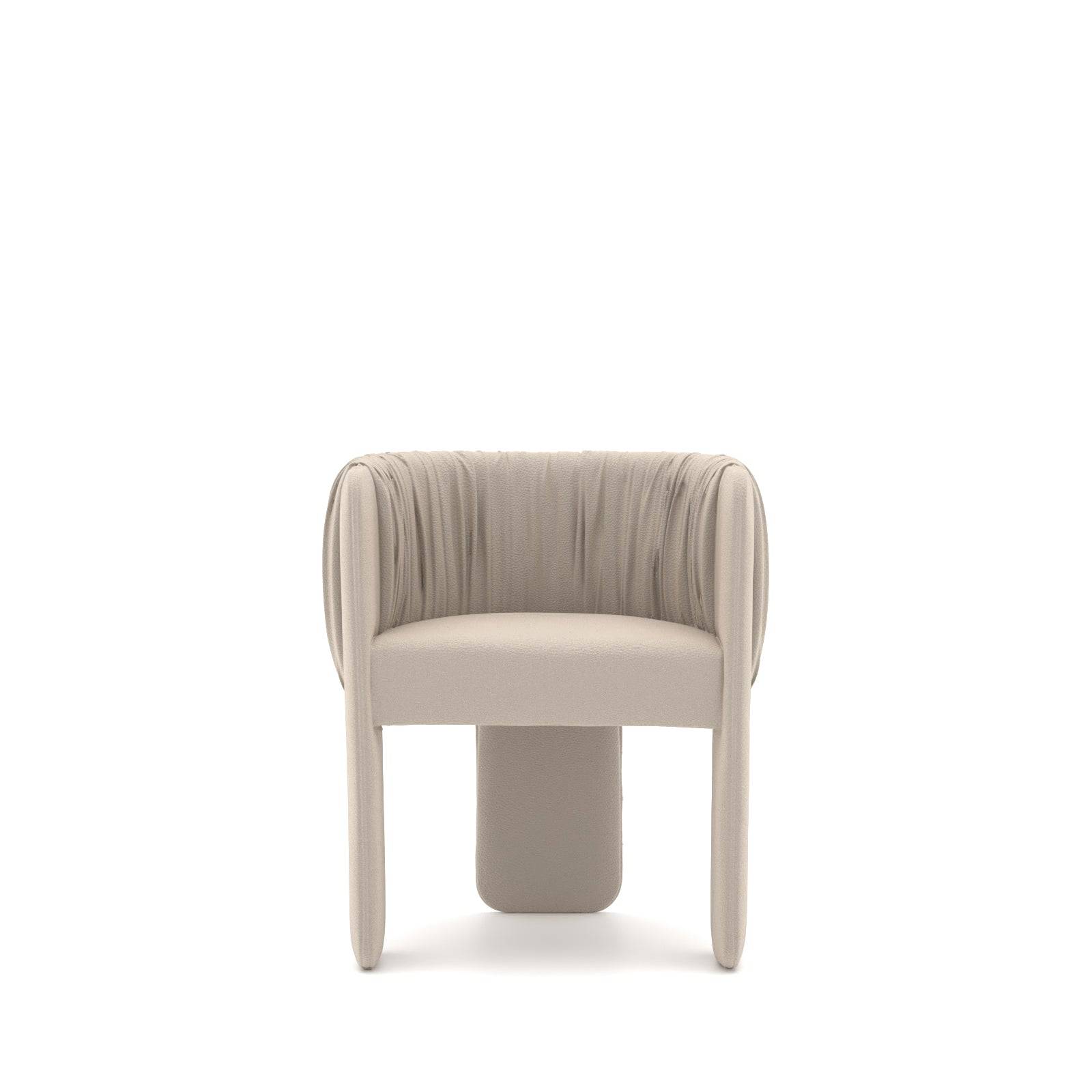 Amber Lounge / Dining Chair Td-Abr002 Beige -  Chairs | آمبر كرسي صالة / كرسي طعام - ebarza Furniture UAE | Shop Modern Furniture in Abu Dhabi & Dubai - مفروشات ايبازرا في الامارات | تسوق اثاث عصري وديكورات مميزة في دبي وابوظبي