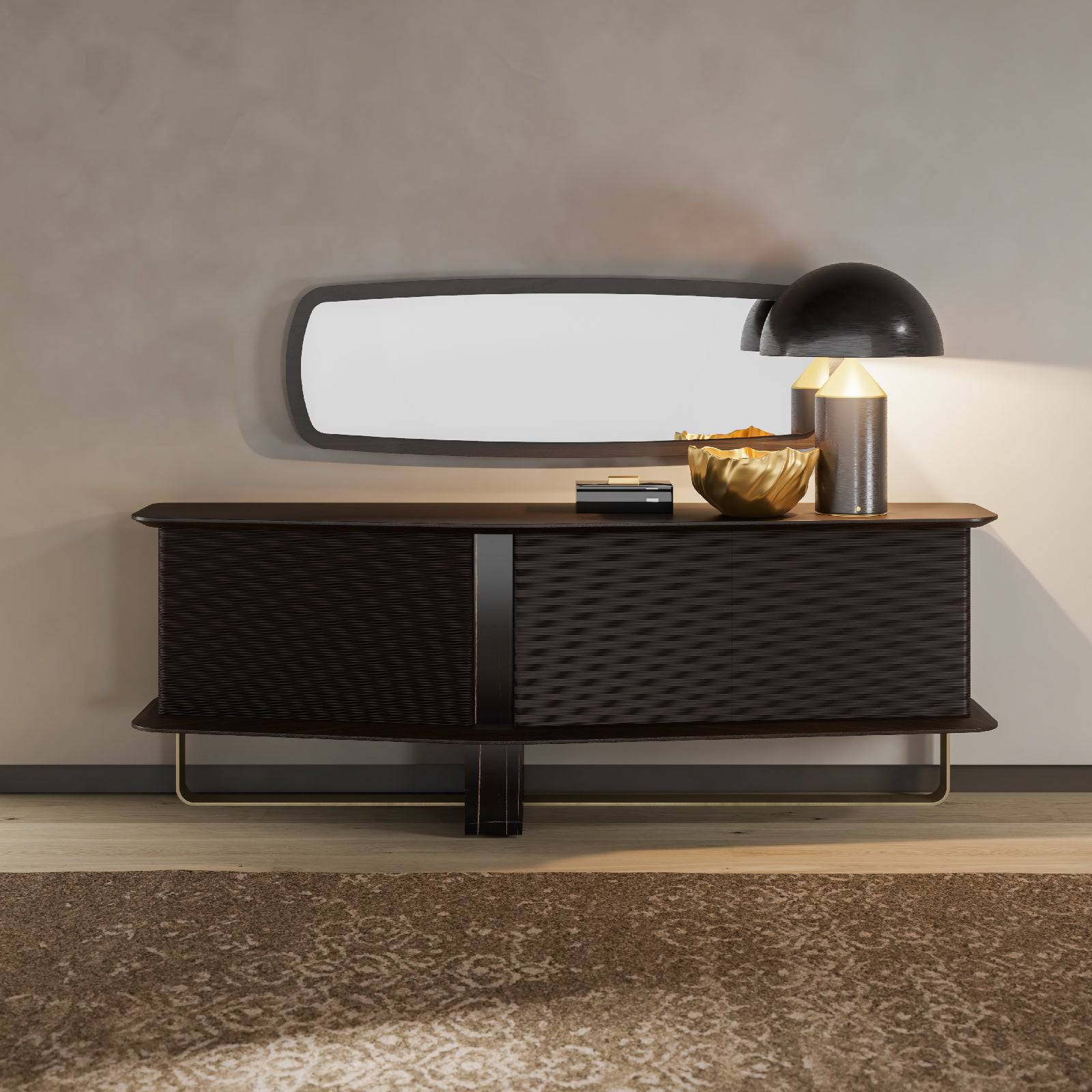 Amber Sideboard Ambrsb-059 -  Sideboards | خزانة جانبية أمبر - ebarza Furniture UAE | Shop Modern Furniture in Abu Dhabi & Dubai - مفروشات ايبازرا في الامارات | تسوق اثاث عصري وديكورات مميزة في دبي وابوظبي