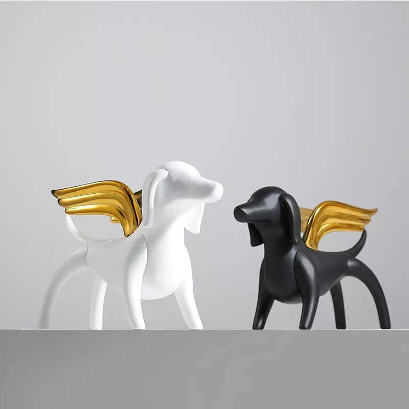Angel Dog White Fc-Sz22032A -  Home Decor Figurines | ملاك الكلب الأبيض - ebarza Furniture UAE | Shop Modern Furniture in Abu Dhabi & Dubai - مفروشات ايبازرا في الامارات | تسوق اثاث عصري وديكورات مميزة في دبي وابوظبي