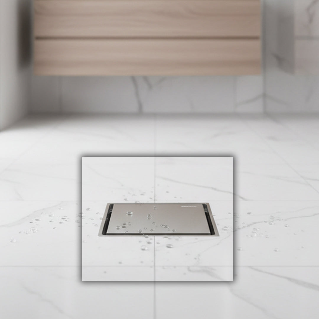 BEACON anti-smell floor drainer, 10x10cm, bathroom accessory, FD78835GM, prevents odors and water leaks in bathroom floors