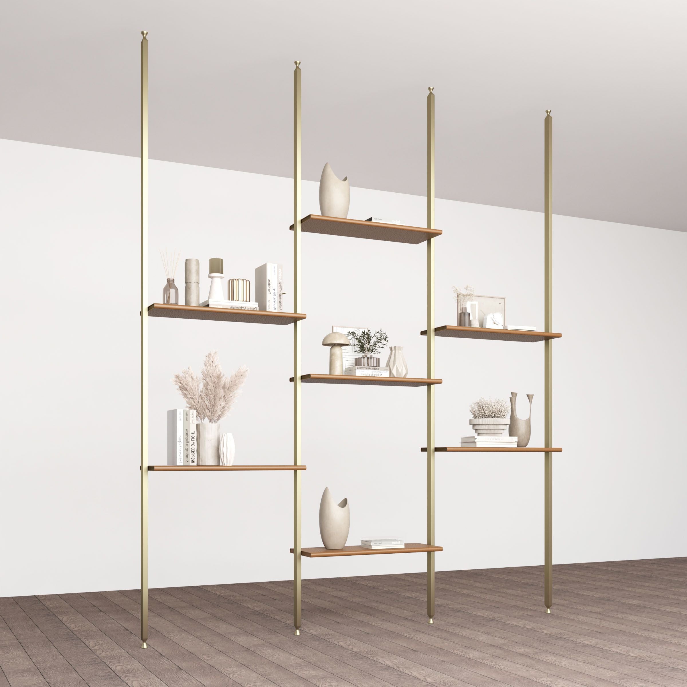 Antik Closet/Cabinet SADDLE LEATHER+MDF SHELF 100X50cm-caramel -  Cabinets - ebarza Furniture UAE | Shop Modern Furniture in Abu Dhabi & Dubai - مفروشات ايبازرا في الامارات | تسوق اثاث عصري وديكورات مميزة في دبي وابوظبي