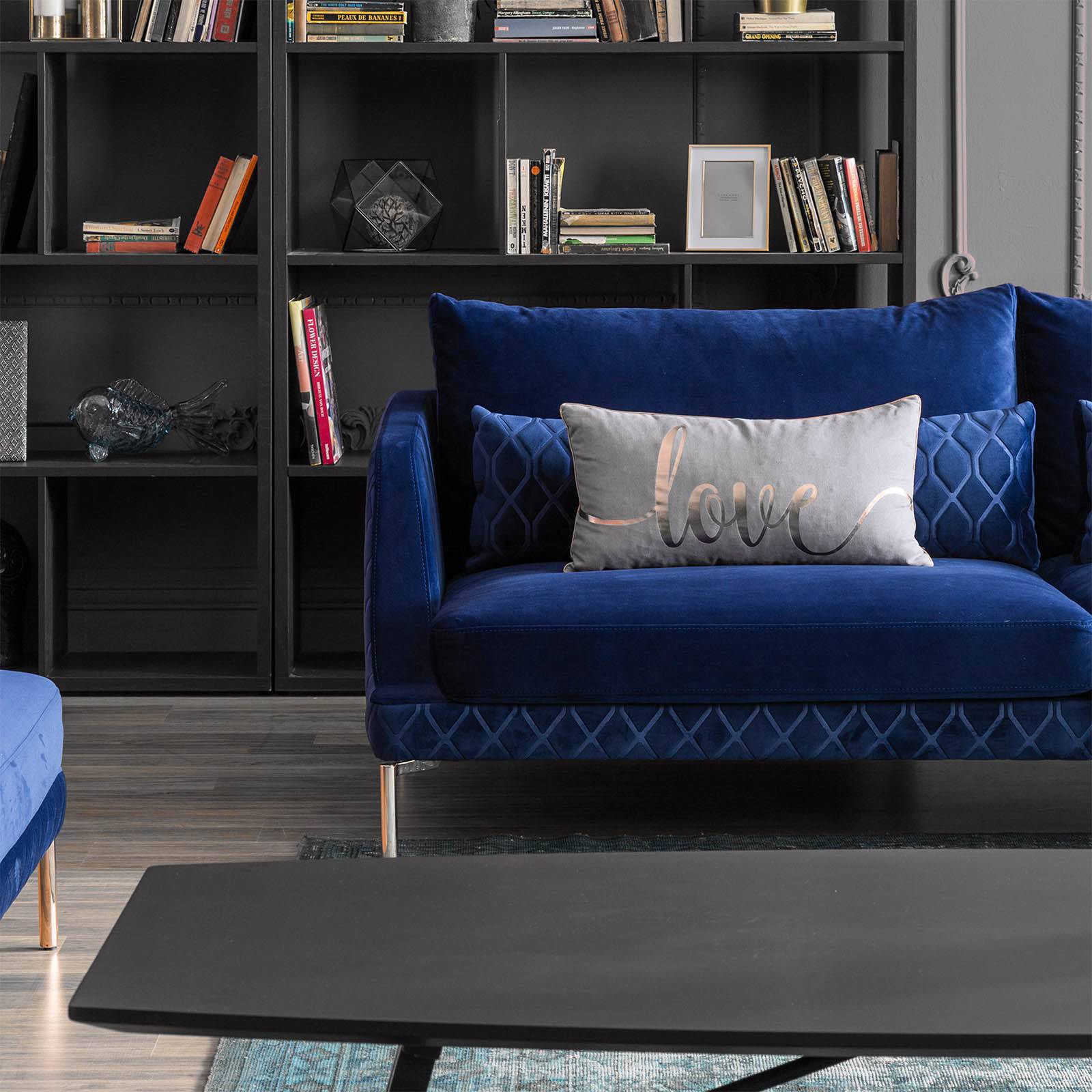 Anzio 3 Seater Sofa Captown C-45 -  Sofas | أريكة بثلاث مقاعد من أنزيو - ebarza Furniture UAE | Shop Modern Furniture in Abu Dhabi & Dubai - مفروشات ايبازرا في الامارات | تسوق اثاث عصري وديكورات مميزة في دبي وابوظبي