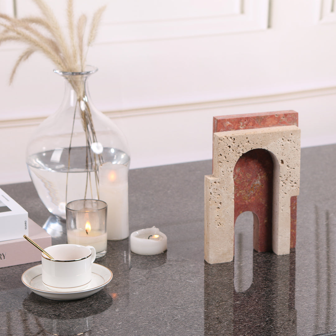BEACON Arch Sculpture KA3025 home decor figurine featuring a sleek, modern arch design in neutral tones.