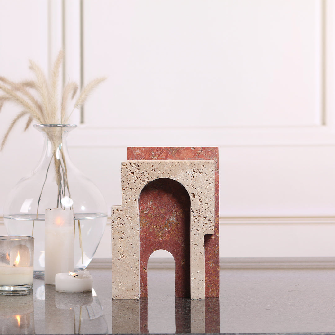 BEACON Arch Sculpture KA3025 home decor figurine featuring a modern arch design in neutral tones.