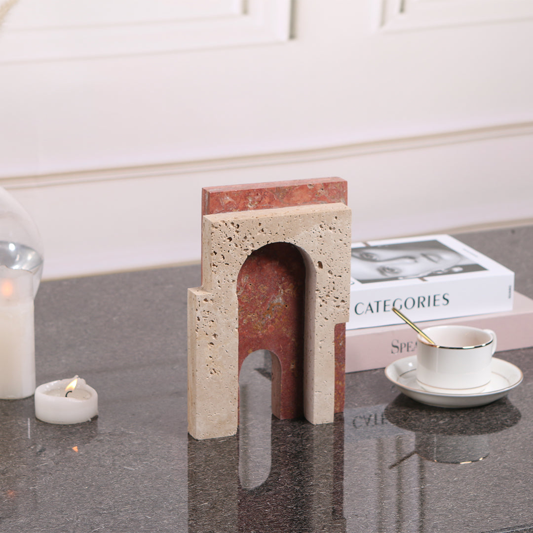 BEACON Arch Sculpture KA3025 home decor figurine featuring a modern, sleek arch design in neutral tones for stylish interior decoration