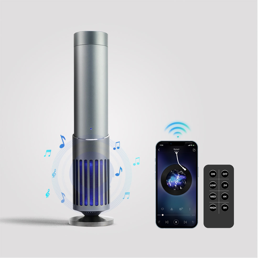 Smart Aroma Diffuser + Speaker by ebarza [Range 300m³] MLK-AS24 -  Smart Diffusers - ebarza Furniture UAE | Shop Modern Furniture in Abu Dhabi & Dubai - مفروشات ايبازرا في الامارات | تسوق اثاث عصري وديكورات مميزة في دبي وابوظبي