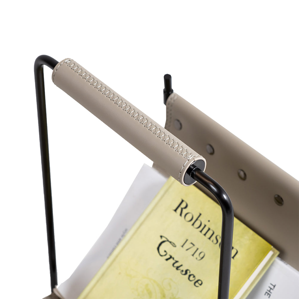 Beige artisan side table by BEACON, model JK-D231, with a sleek wooden design perfect for living room or bedroom decor.