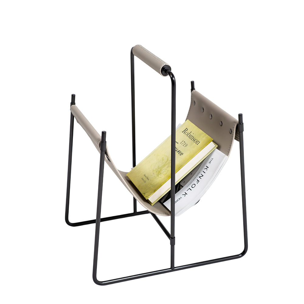 Beige artisan side table by BEACON, model JK-D231, with a sleek wooden surface and modern design for living room decor.