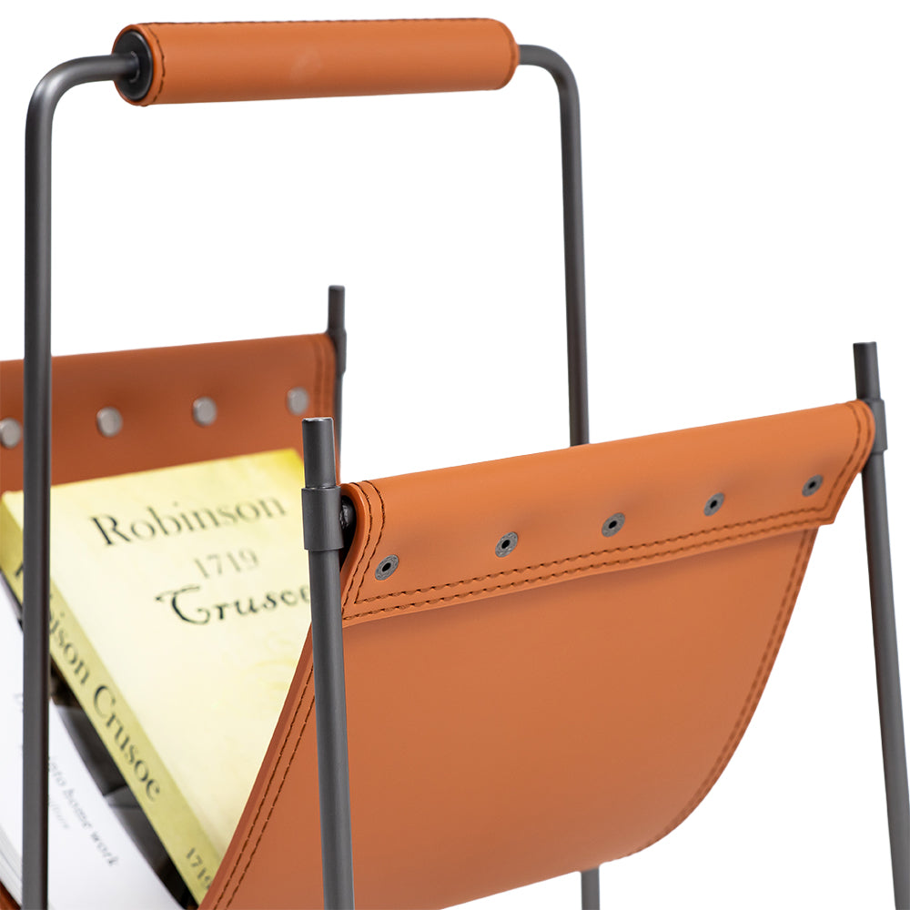 Orange artisan side table by BEACON, model JK-D231, featuring a stylish and functional design for versatile home decor.