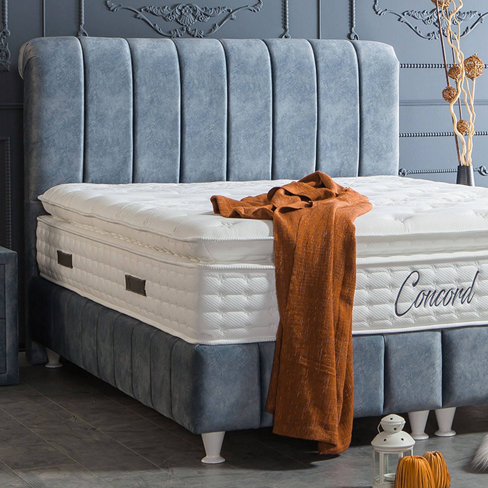 Display image of Indivani Concord Queen Mattress in 160x200 cm size, showing the mattress's top surface and texture.