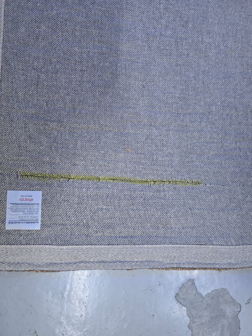 AS IS - 90X130 Cm Alberobello Handmade Jute Rug Alberobello-Aa-02-S -  DISPLAY ITEM - ebarza Furniture UAE | Shop Modern Furniture in Abu Dhabi & Dubai - مفروشات ايبازرا في الامارات | تسوق اثاث عصري وديكورات مميزة في دبي وابوظبي