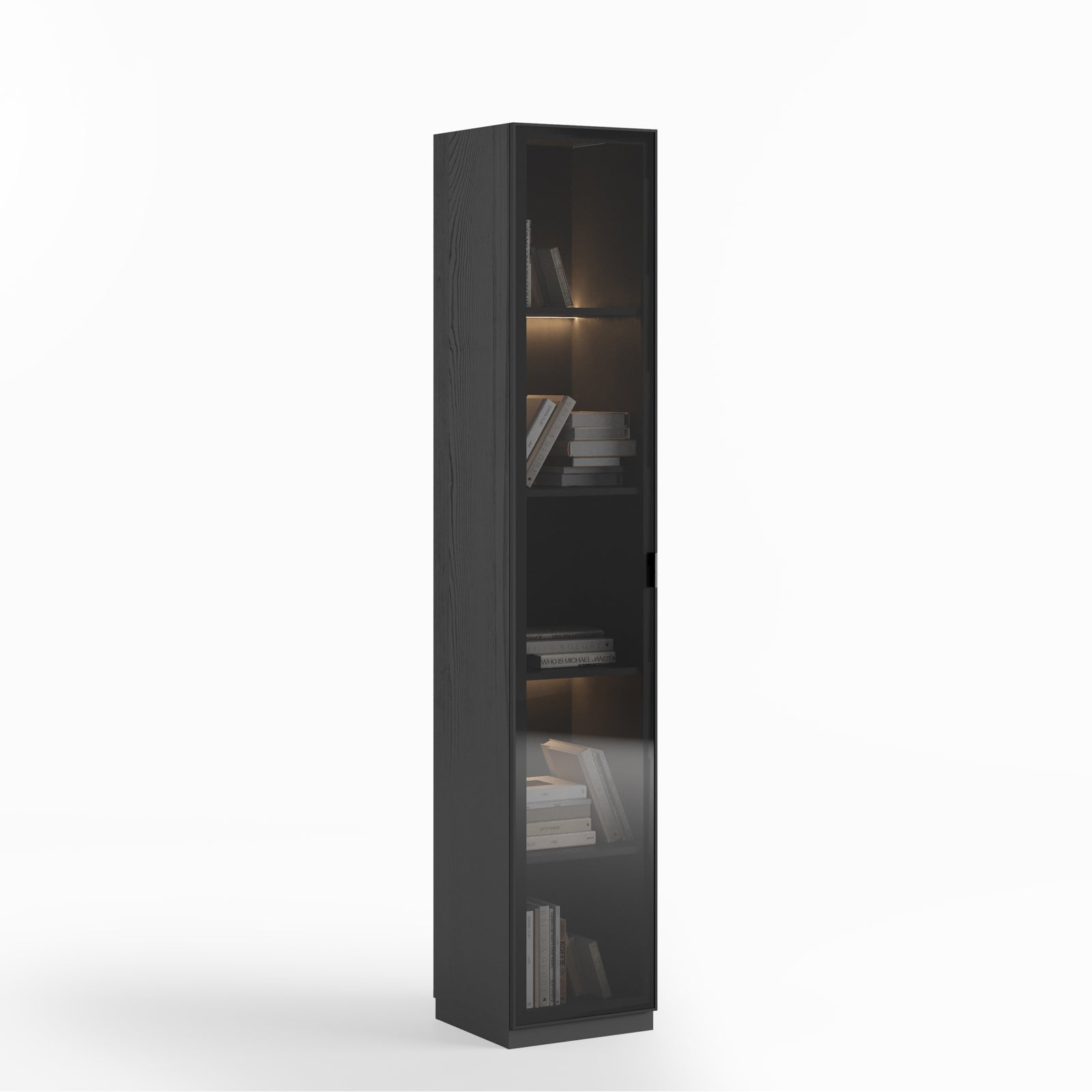 Azura Block with Glass Doors Wall Unit -  Bookcases - ebarza Furniture UAE | Shop Modern Furniture in Abu Dhabi & Dubai - مفروشات ايبازرا في الامارات | تسوق اثاث عصري وديكورات مميزة في دبي وابوظبي