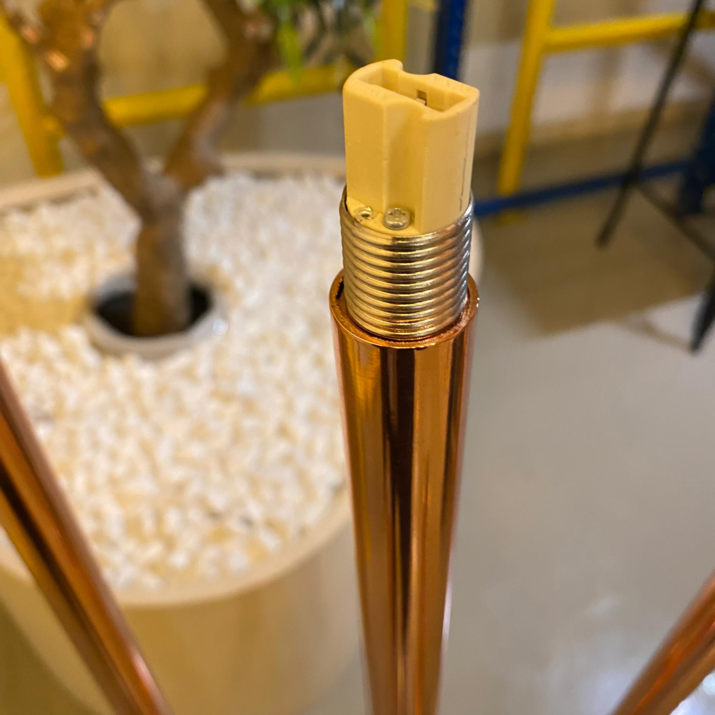 Display image of BEACON Cy-Ltd-1004-Rg candlestick floor lamp, showing its elegant design and polished finish.