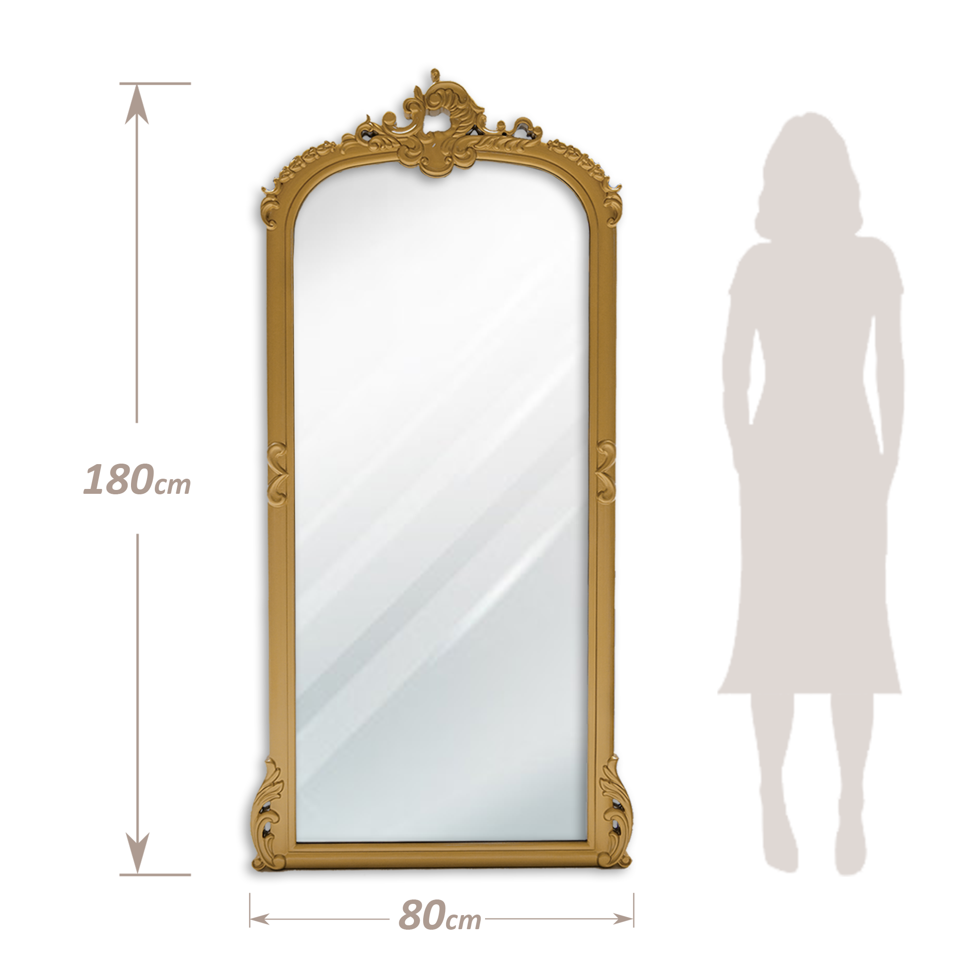 Decorative mirror with a modern frame, displayed as an interior decor item by BEACON, model OA-80114.