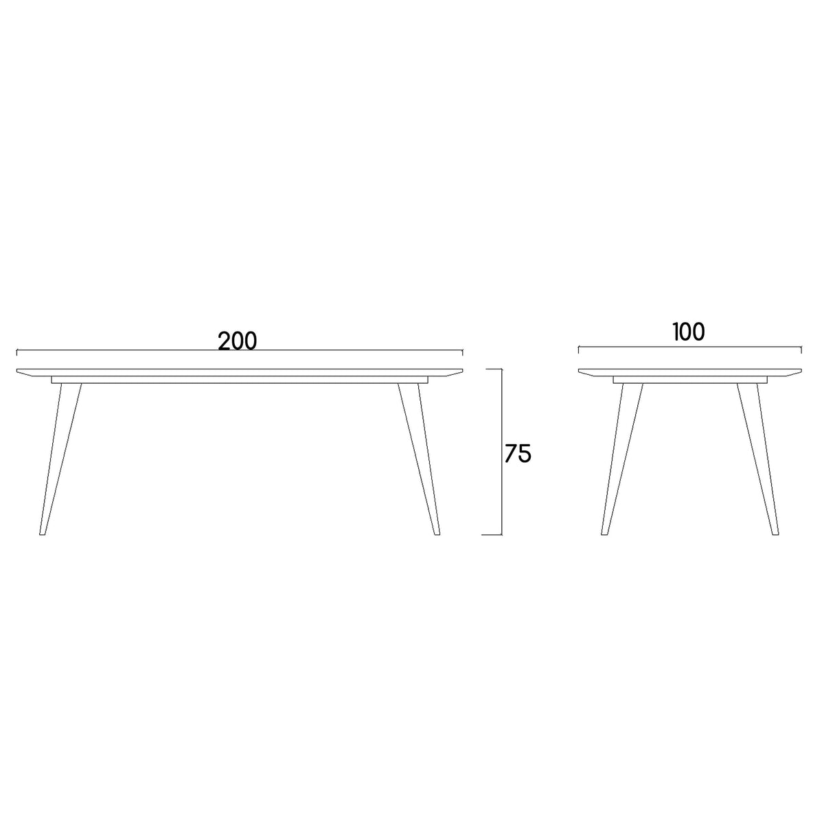 Florya Extendable Dining Table Flodining003 -  Dining Tables - ebarza Furniture UAE | Shop Modern Furniture in Abu Dhabi & Dubai - مفروشات ايبازرا في الامارات | تسوق اثاث عصري وديكورات مميزة في دبي وابوظبي