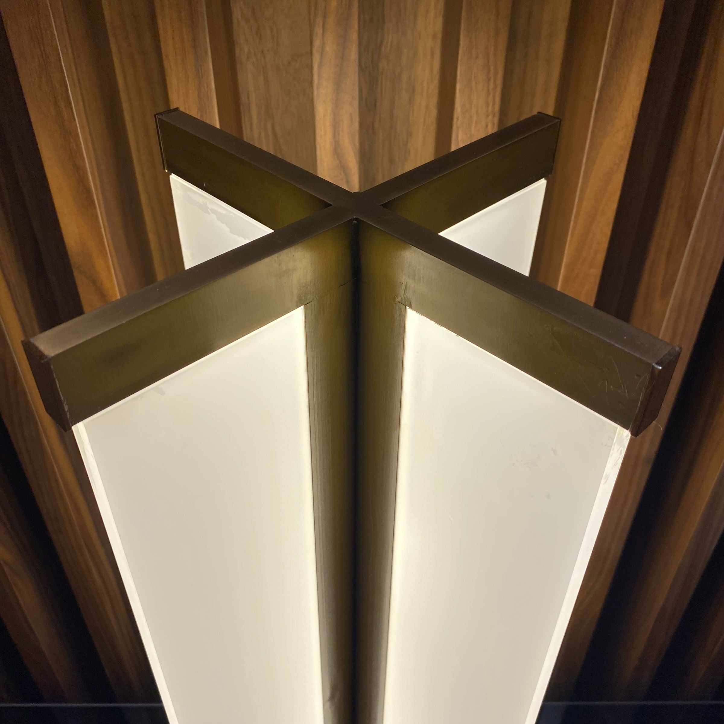 Golden BEACON table lamp display item with a sleek, modern design and a warm gold finish, shown as-is in the image.
