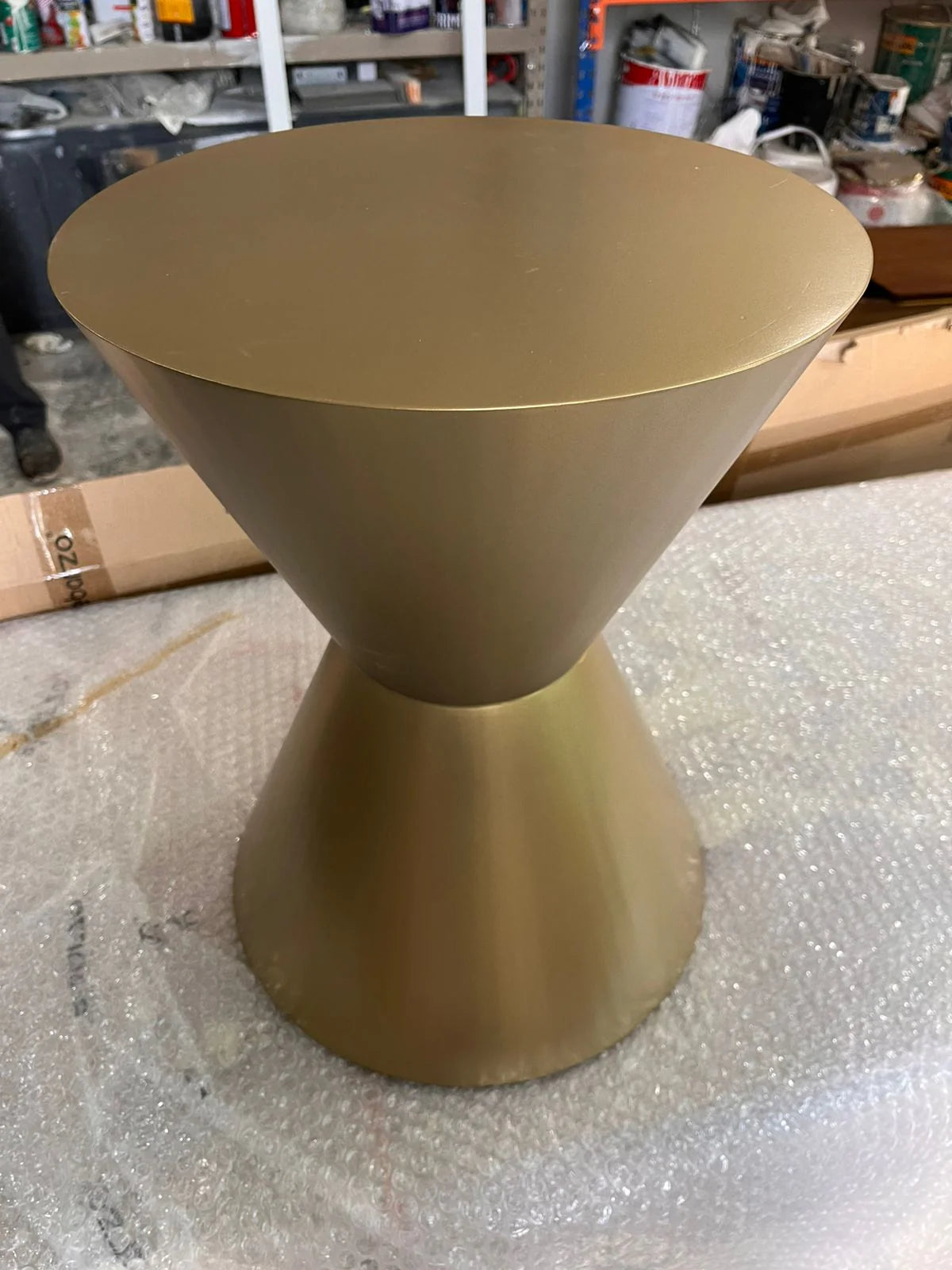 AS IS - GRANDE BUTTON SIDE TABLE MEDIUM ORXGRND-STM35 -  DISPLAY ITEM - ebarza Furniture UAE | Shop Modern Furniture in Abu Dhabi & Dubai - مفروشات ايبازرا في الامارات | تسوق اثاث عصري وديكورات مميزة في دبي وابوظبي