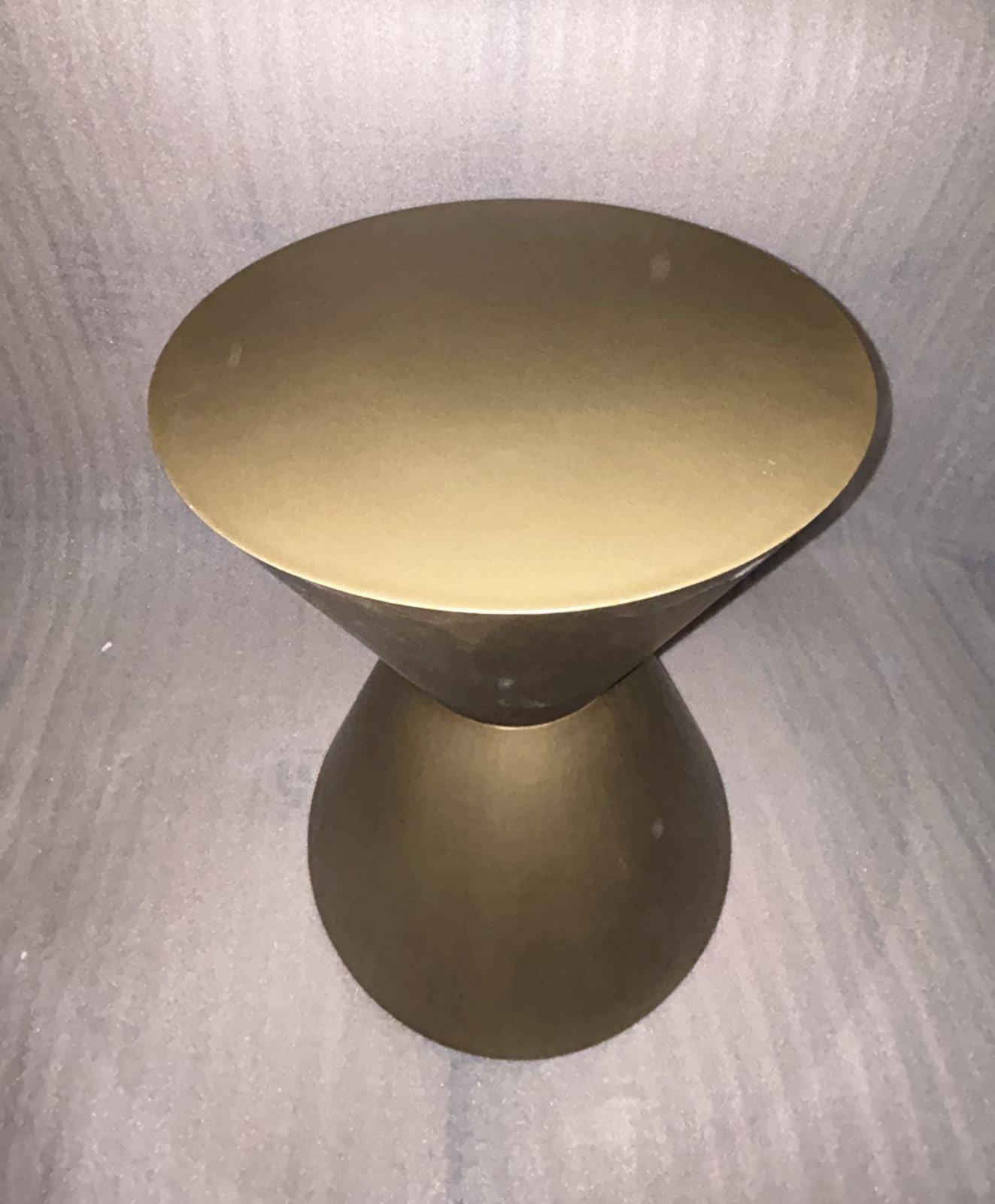 Display image of the AS IS Grande Button Side Table Medium by ORIX, showcasing a mid-sized, contemporary side table with button design.