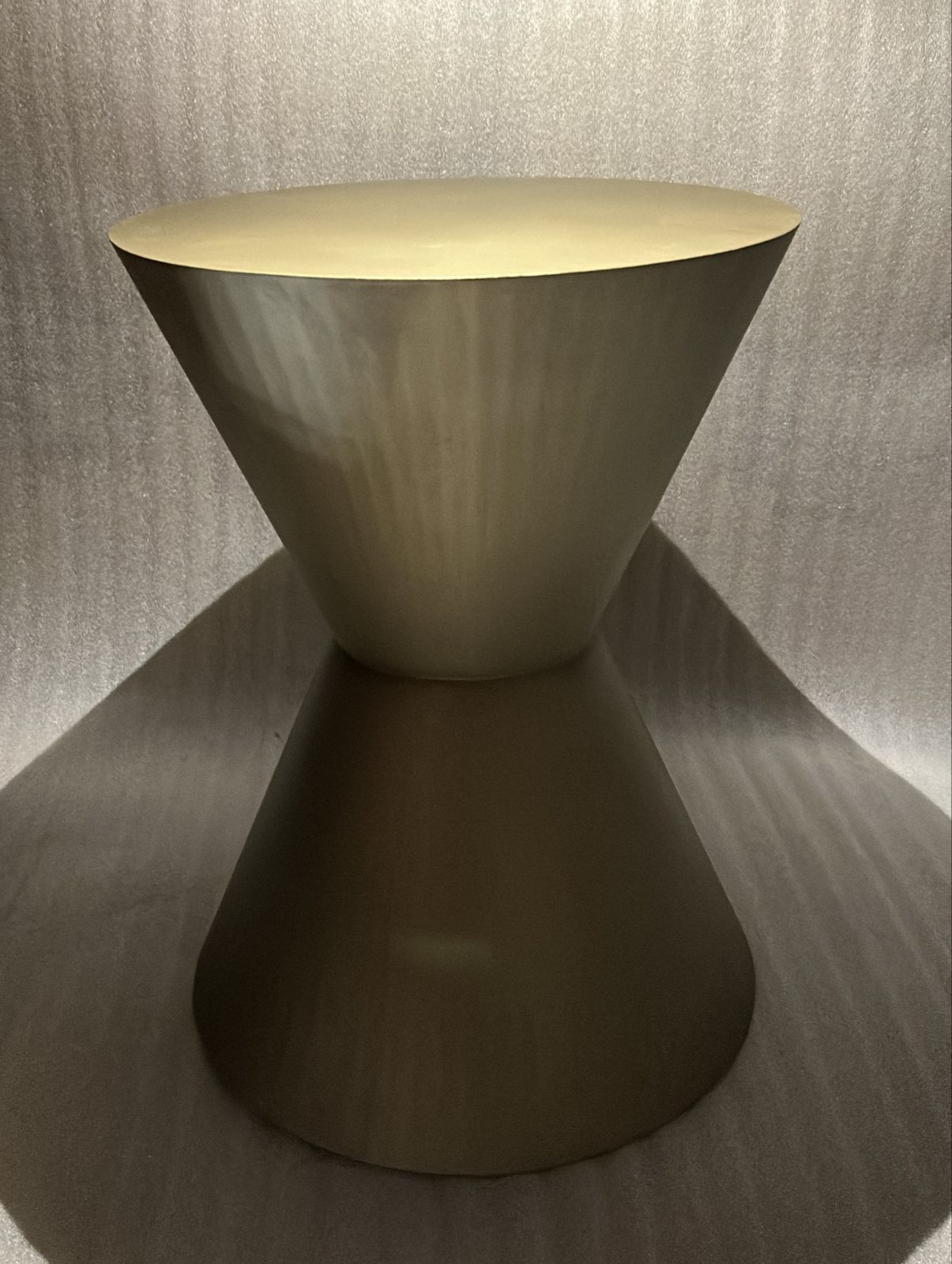 Display image of the AS IS Grande Button Side Table by ORIX, medium size with a modern design and button-style accents.
