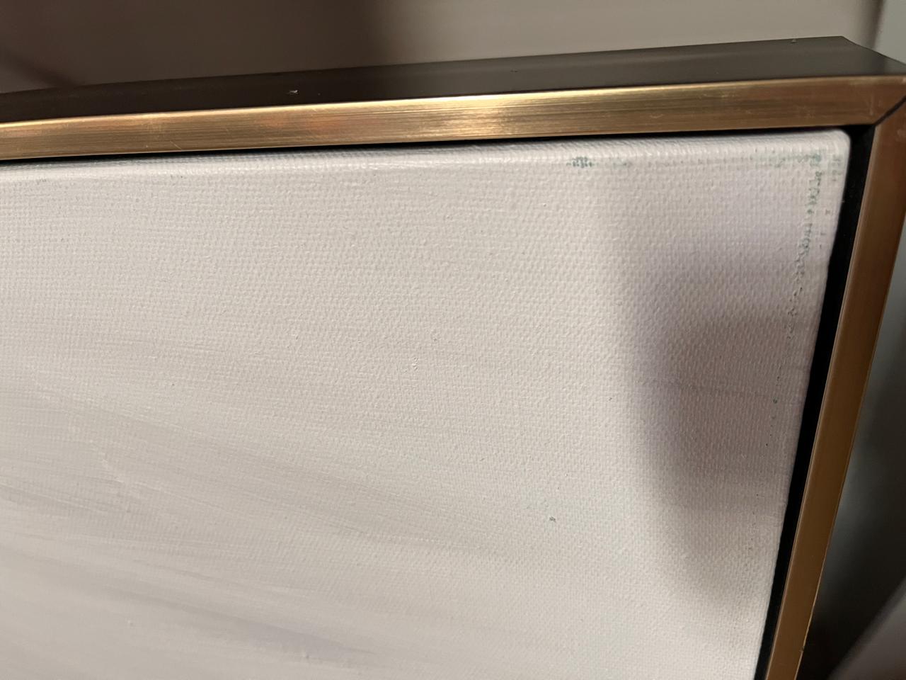 Hand-painted Golden Mountain art painting with frame, 180x120 cm, by BEACON, displayed as a decorative wall art piece.
