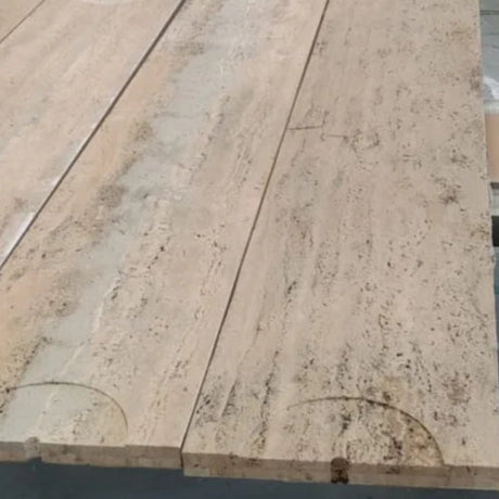 AS IS- Zurich Travertine Console 200cm - DZ463DTS / 463DTS -  DISPLAY ITEM - ebarza Furniture UAE | Shop Modern Furniture in Abu Dhabi & Dubai - مفروشات ايبازرا في الامارات | تسوق اثاث عصري وديكورات مميزة في دبي وابوظبي