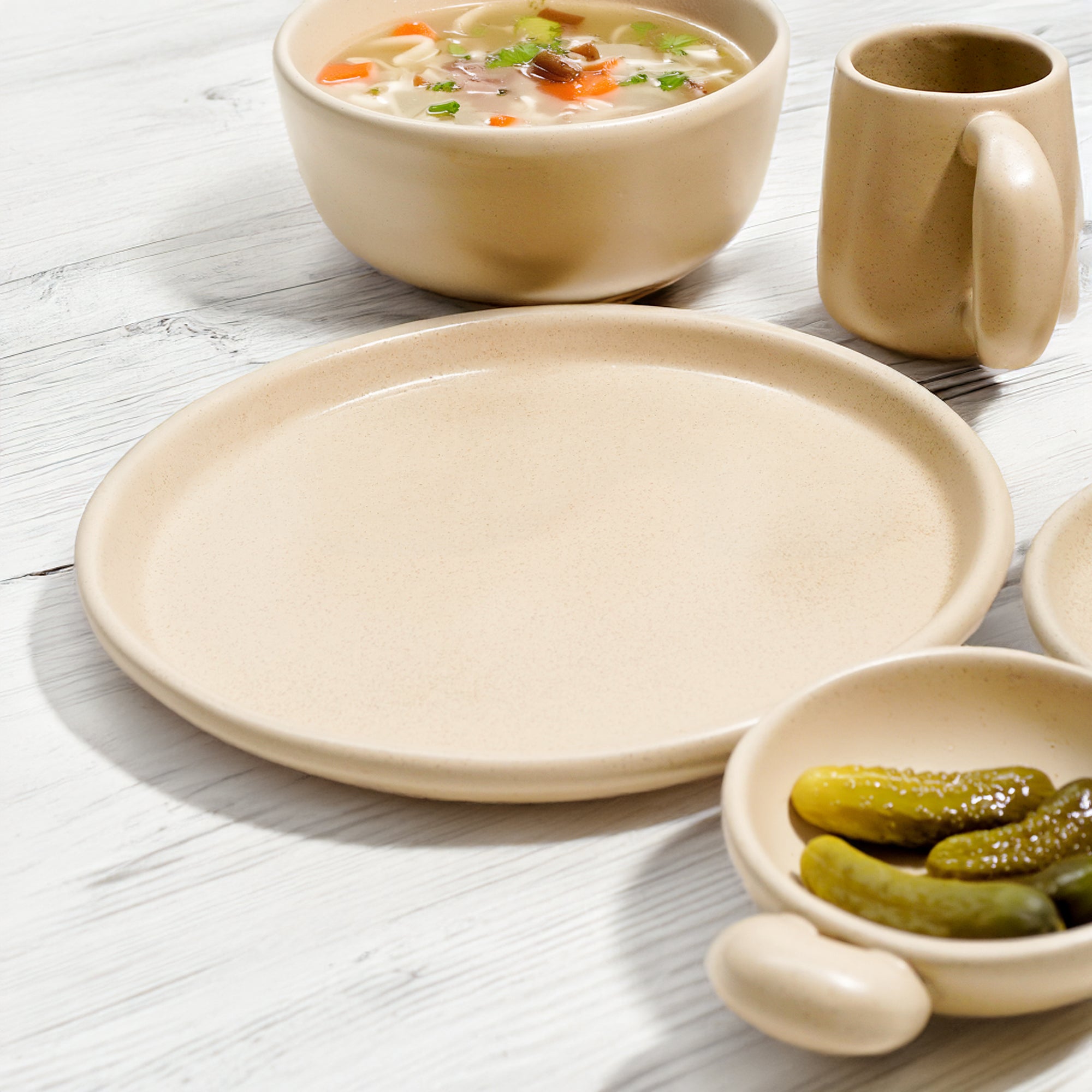 Asian Zen ceramic plate from BEACON, model E711-P-06066, with a smooth, minimalist design suitable for serving or display.