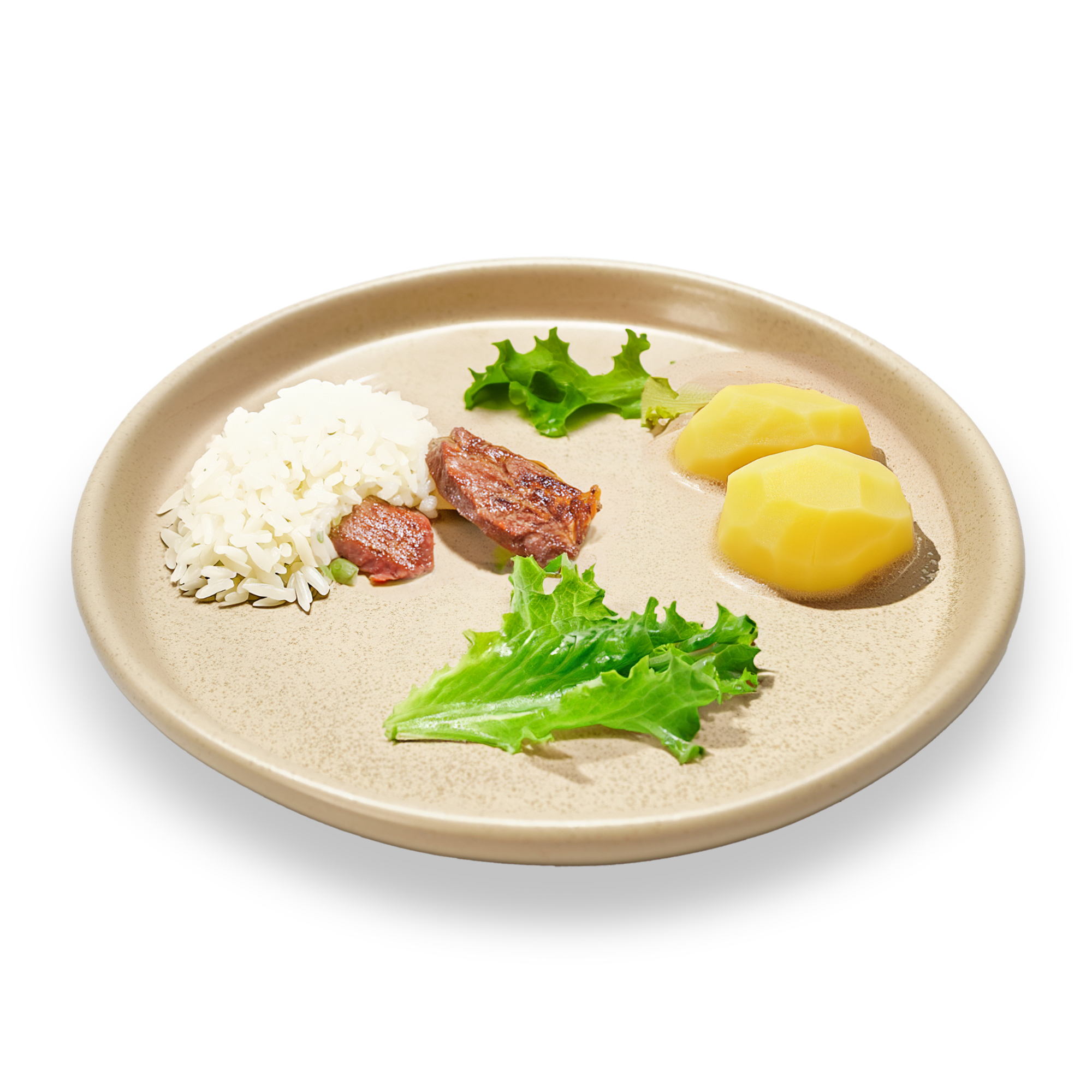 Asian Zen ceramic plate from BEACON, featuring a minimalist design, round shape, and smooth glazed surface.