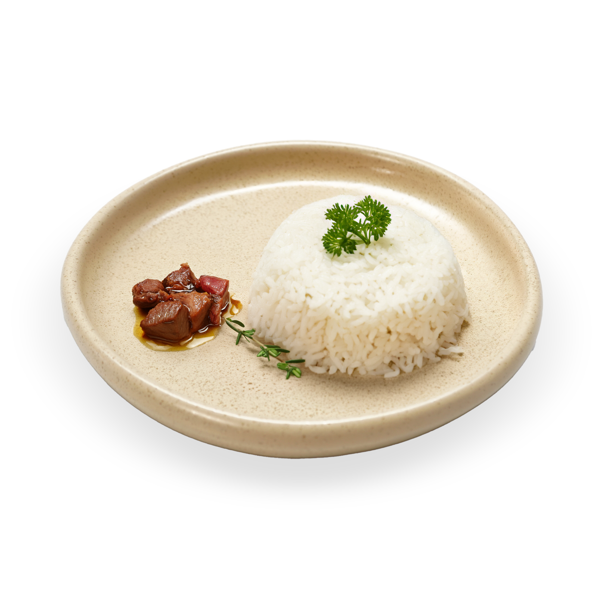 Asian Zen ceramic plate from BEACON featuring a minimalist design, round shape, and smooth glazed surface.