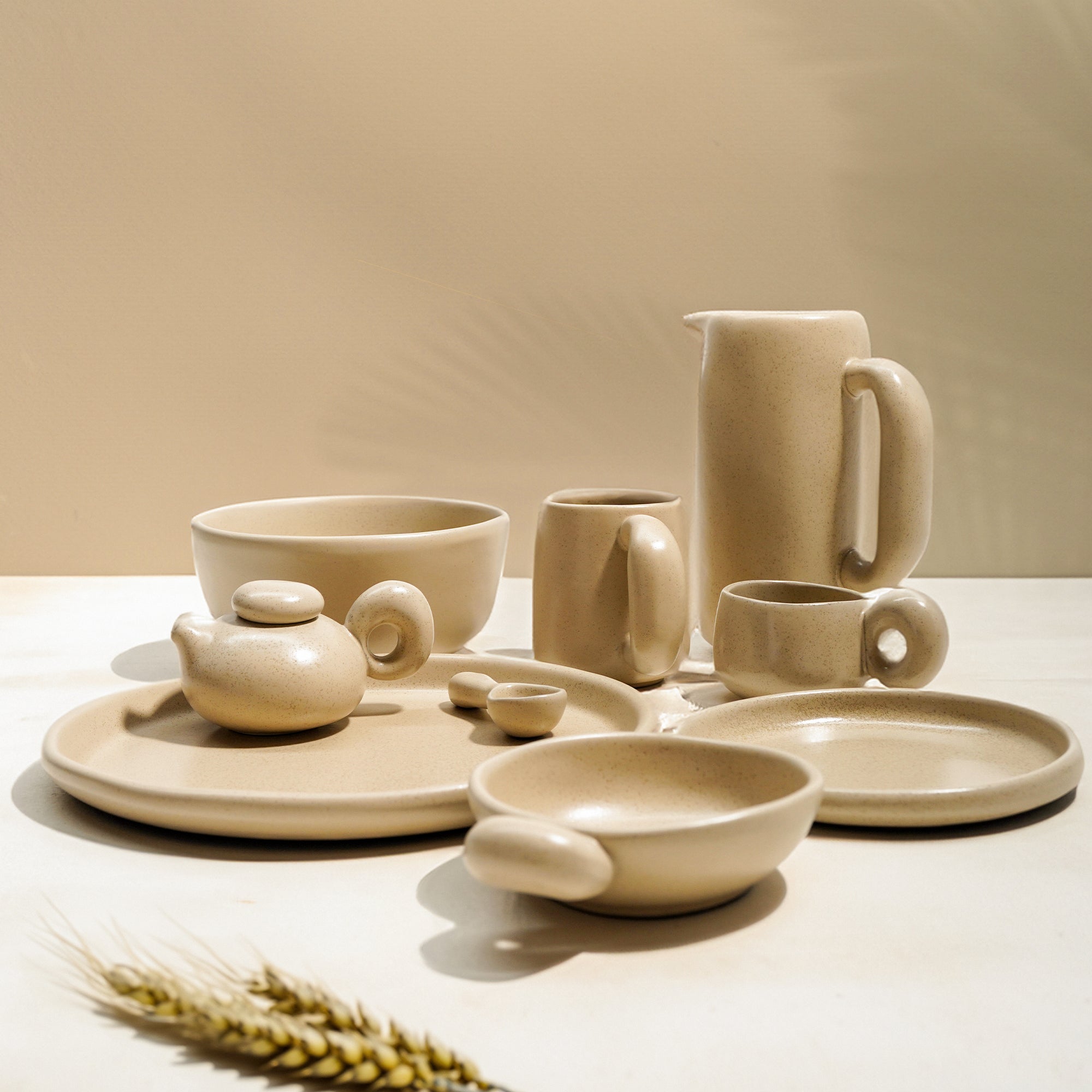 Asian Zen coffee and tea pot by BEACON, ceramic teapot with a minimalist design, perfect for brewing hot beverages.