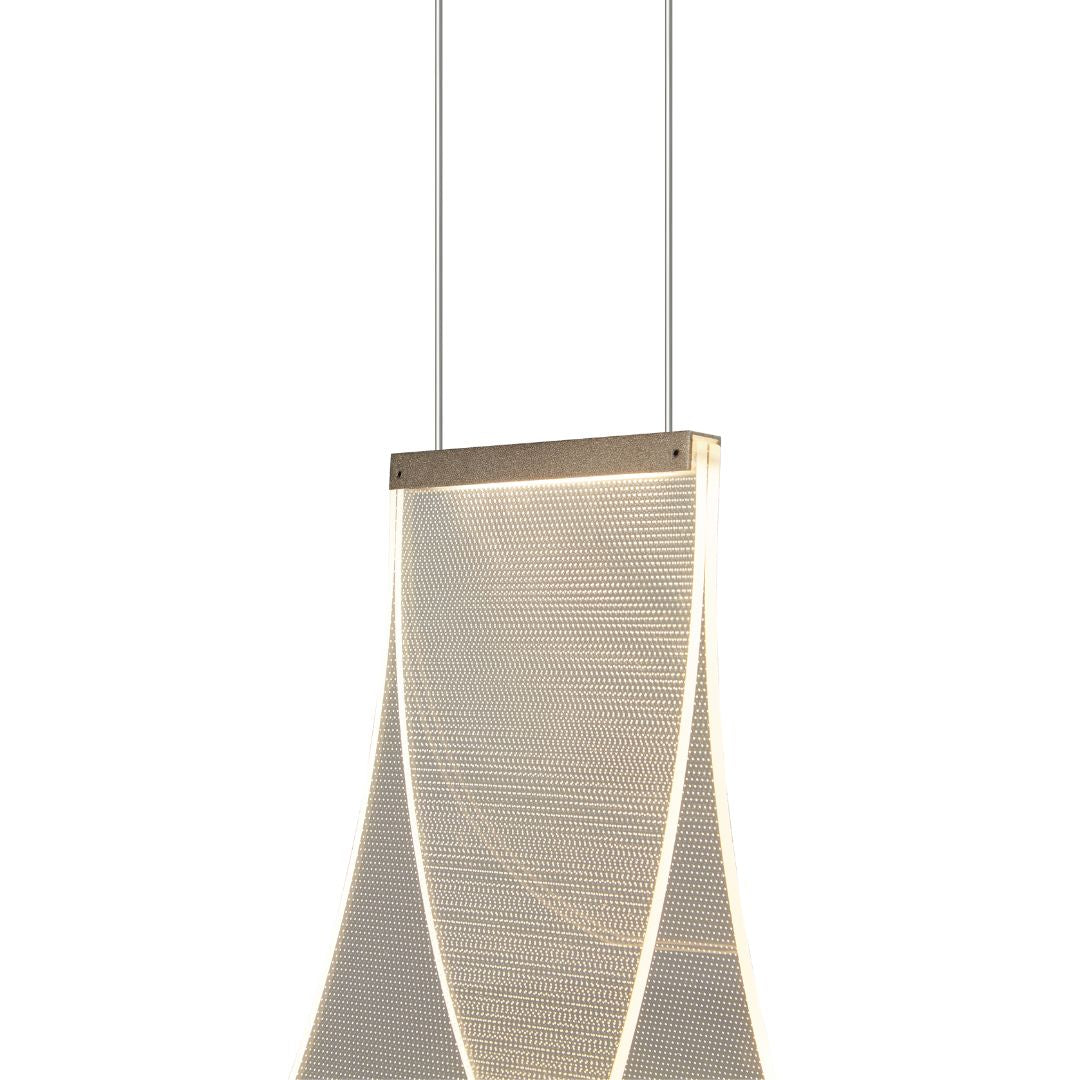 BEACON Aura Clear Pendant Lamp MA05537CA-001 hanging fixture with transparent glass shade, modern design, ideal for contemporary decor.