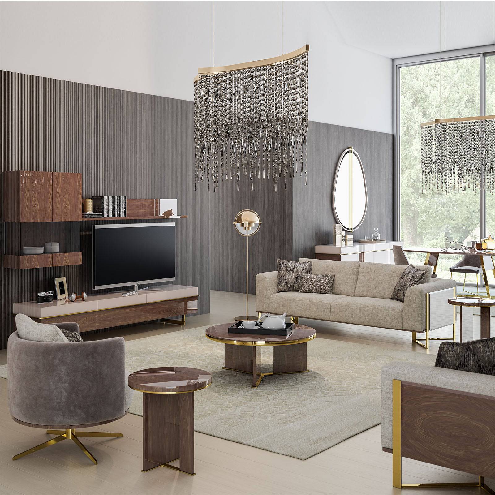 Aura Side Table Aura-Side -  Side Tables | طاولة جانبية أورا - ebarza Furniture UAE | Shop Modern Furniture in Abu Dhabi & Dubai - مفروشات ايبازرا في الامارات | تسوق اثاث عصري وديكورات مميزة في دبي وابوظبي