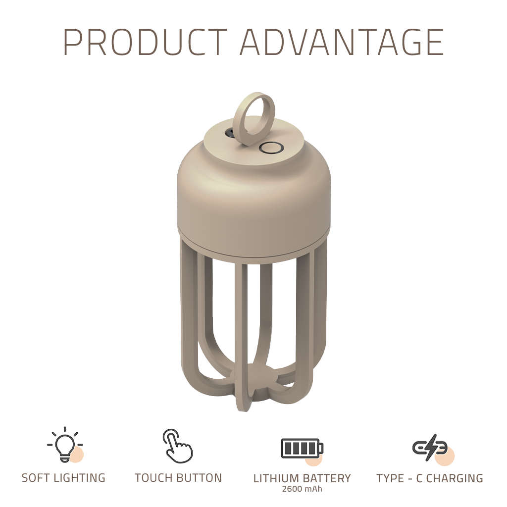 Table Lamp  LWN576 Sandy Taupe -  Desk/table Lamps - ebarza Furniture UAE | Shop Modern Furniture in Abu Dhabi & Dubai - مفروشات ايبازرا في الامارات | تسوق اثاث عصري وديكورات مميزة في دبي وابوظبي