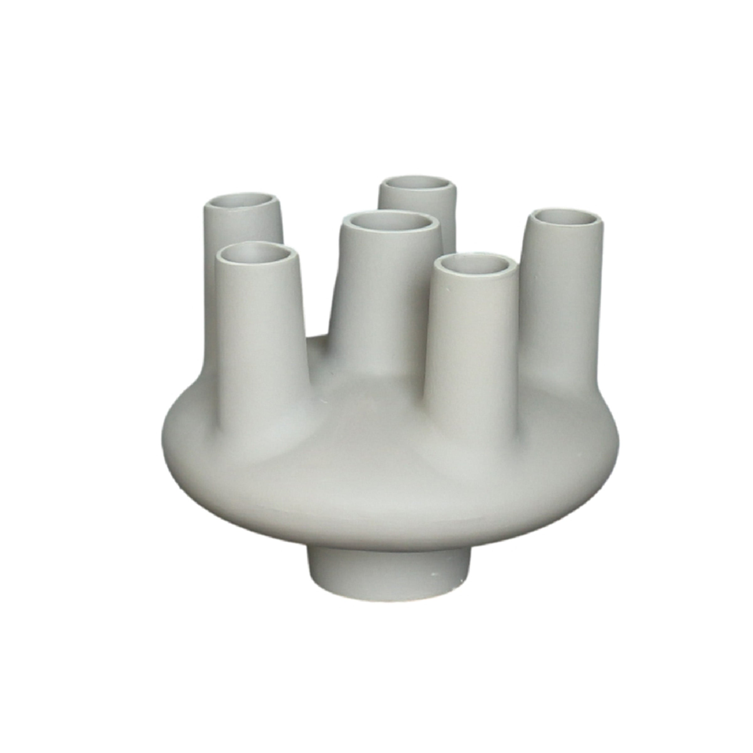 Beige avant-garde vase by BEACON, modern ceramic design with a smooth, artistic shape suitable for contemporary decor.