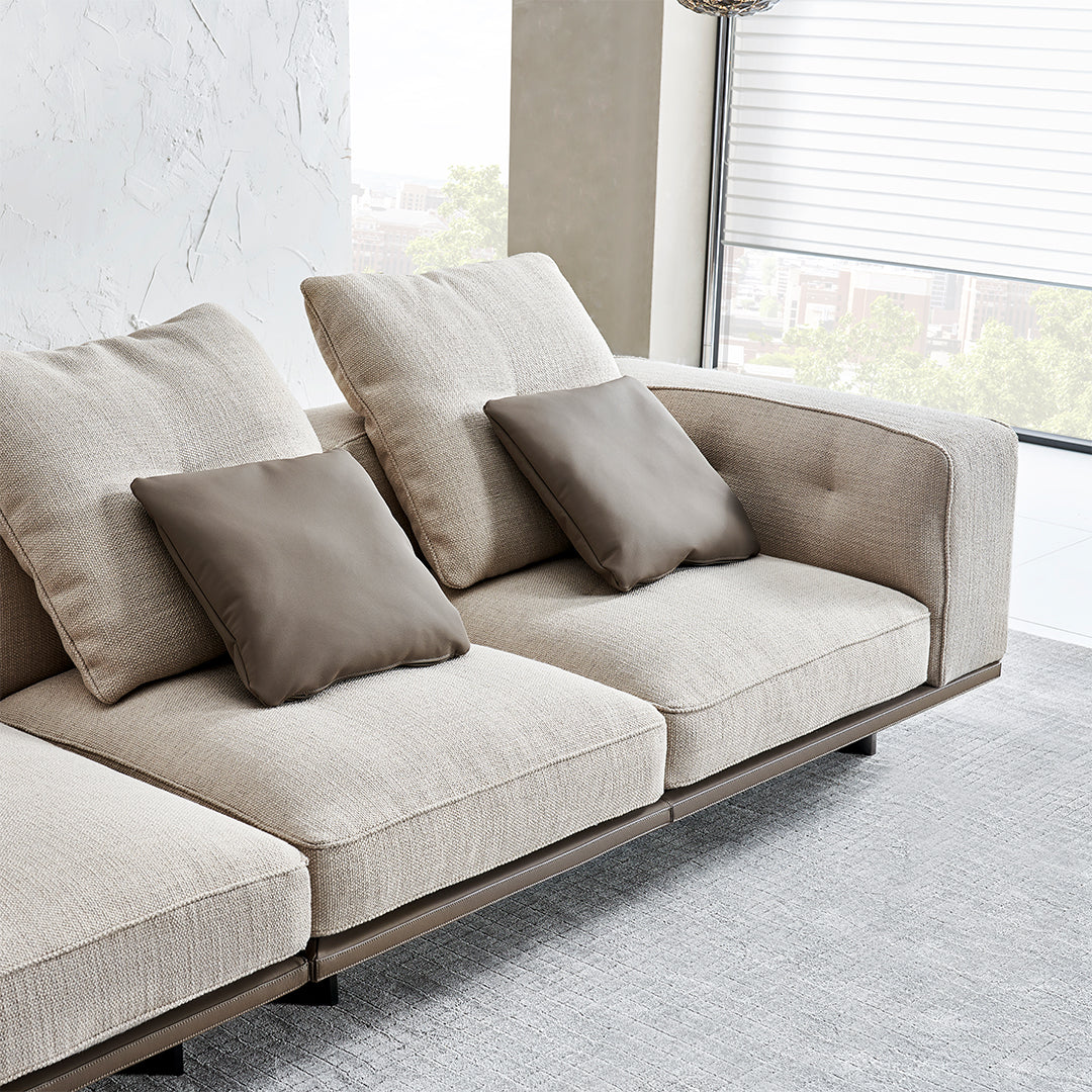 Avenor 2-seater modular sofa with right armrest by BEACON, featuring sleek design and plush upholstery for modern living rooms.