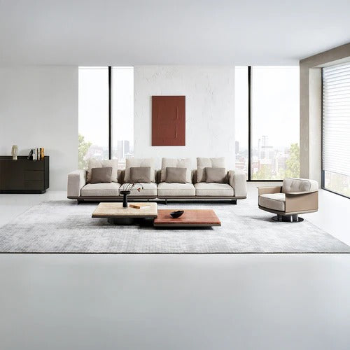 Avenor 4-seater sofa by BEACON, featuring plush cushions and modern design in a spacious living room setting.