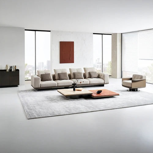 Avenor 4 Seater Sofa by BEACON featuring plush cushions and modern design in a cozy living room setting.