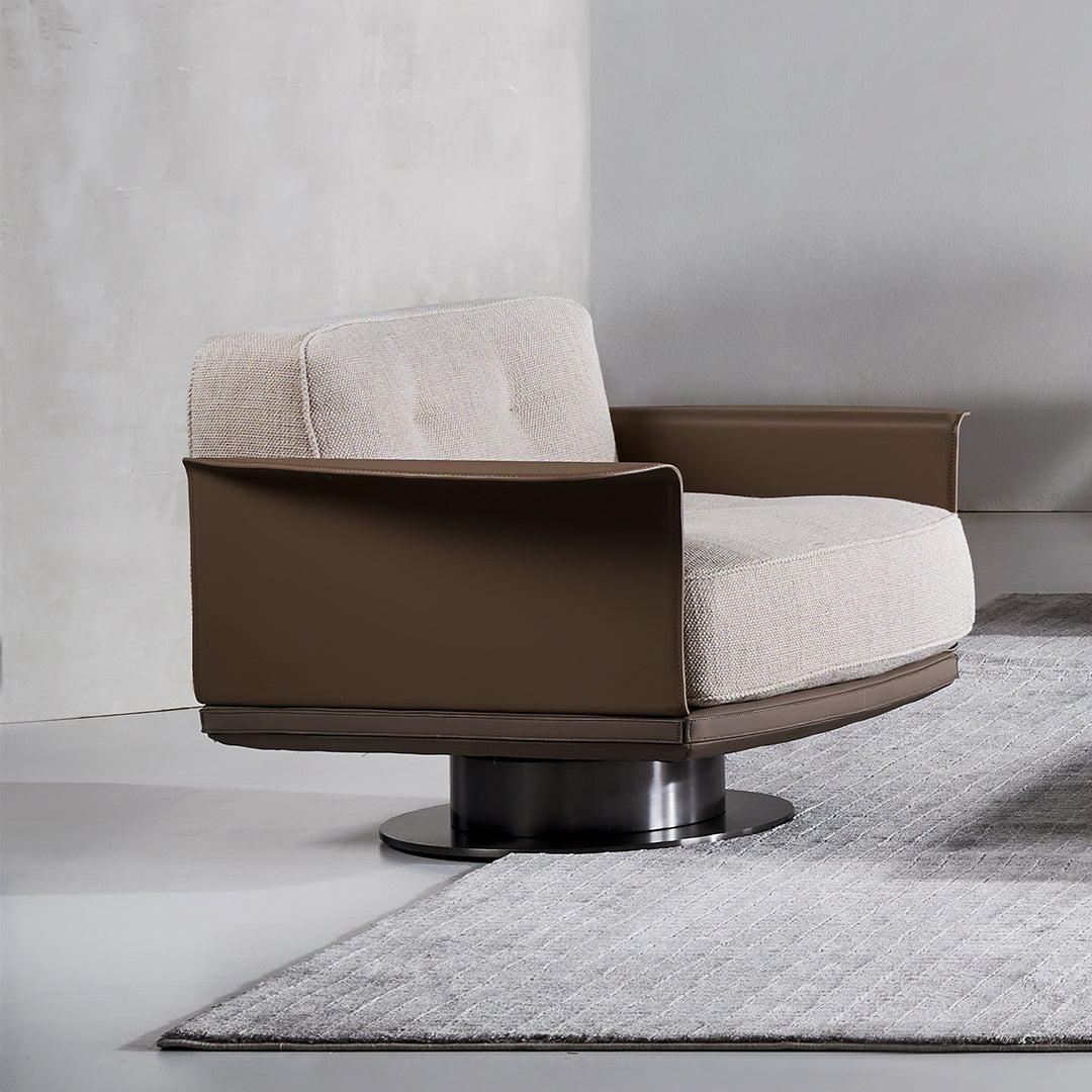 BEACON Avenor armchair D-LC091/SF091 with plush upholstery and modern design, showcased in a stylish living room setting.
