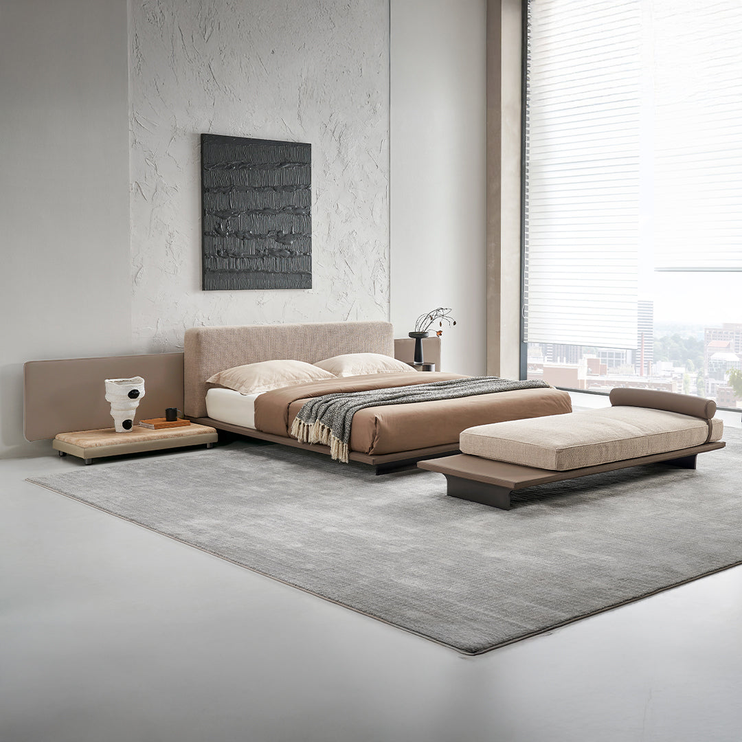 Avenor suspended king size bedstead by BEACON, featuring a modern design with a sturdy frame and elegant headboard.