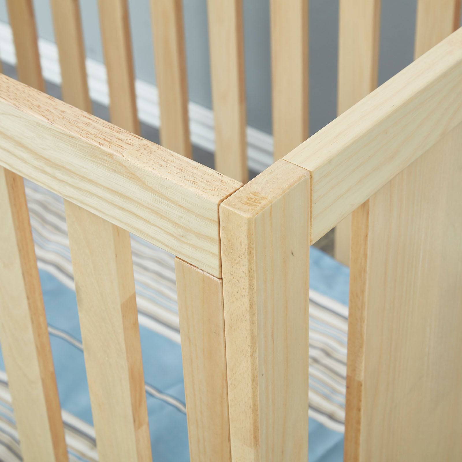Baby/Toddler Bed With 3 Levels Solid Wood Bed Et-Y002 -  Cribs | سرير رضيع / طفل بسرير 3 مستويات من الخشب الصلب - ebarza Furniture UAE | Shop Modern Furniture in Abu Dhabi & Dubai - مفروشات ايبازرا في الامارات | تسوق اثاث عصري وديكورات مميزة في دبي وابوظبي