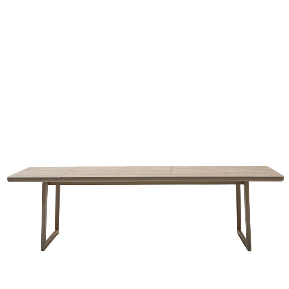 BAGEL RECTANGULAR DINING TABLE WITH CERAMIC TOP (U-SHAPED LEGS) KT8602G27CER -  Outdoor Tables - ebarza Furniture UAE | Shop Modern Furniture in Abu Dhabi & Dubai - مفروشات ايبازرا في الامارات | تسوق اثاث عصري وديكورات مميزة في دبي وابوظبي