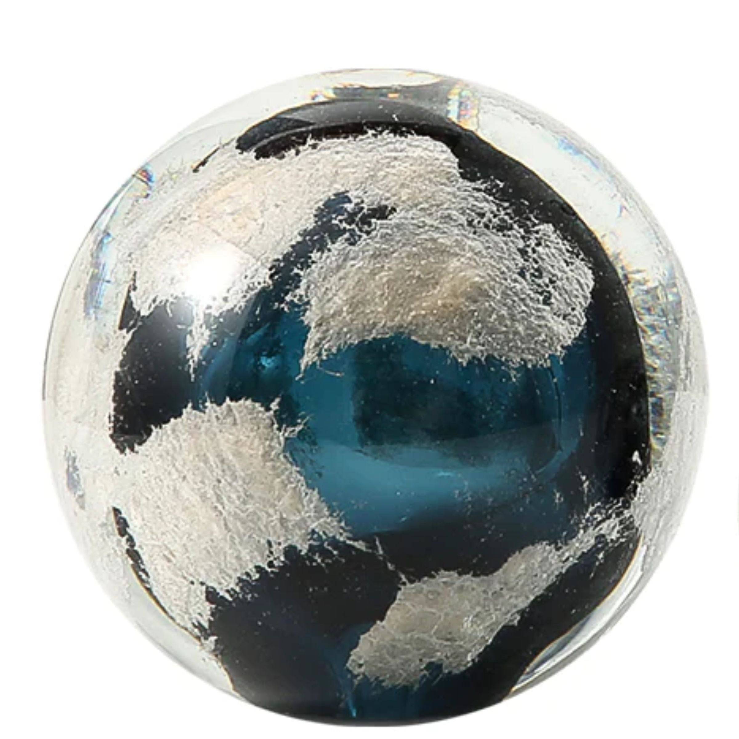 Ball Ornament Blue-A  Fb-Zs2208A -  Home Decor Figurines | زخرفة الكرة الزرقاء- أ - ebarza Furniture UAE | Shop Modern Furniture in Abu Dhabi & Dubai - مفروشات ايبازرا في الامارات | تسوق اثاث عصري وديكورات مميزة في دبي وابوظبي