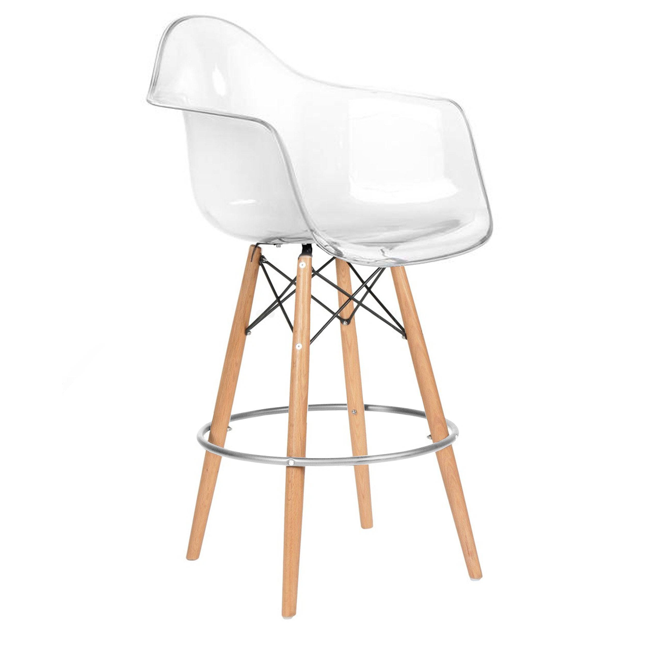 Bar Chair-Acrylic Msb00138C -  Bar Stools | كرسي مرتفع - اكريليك - ebarza Furniture UAE | Shop Modern Furniture in Abu Dhabi & Dubai - مفروشات ايبازرا في الامارات | تسوق اثاث عصري وديكورات مميزة في دبي وابوظبي