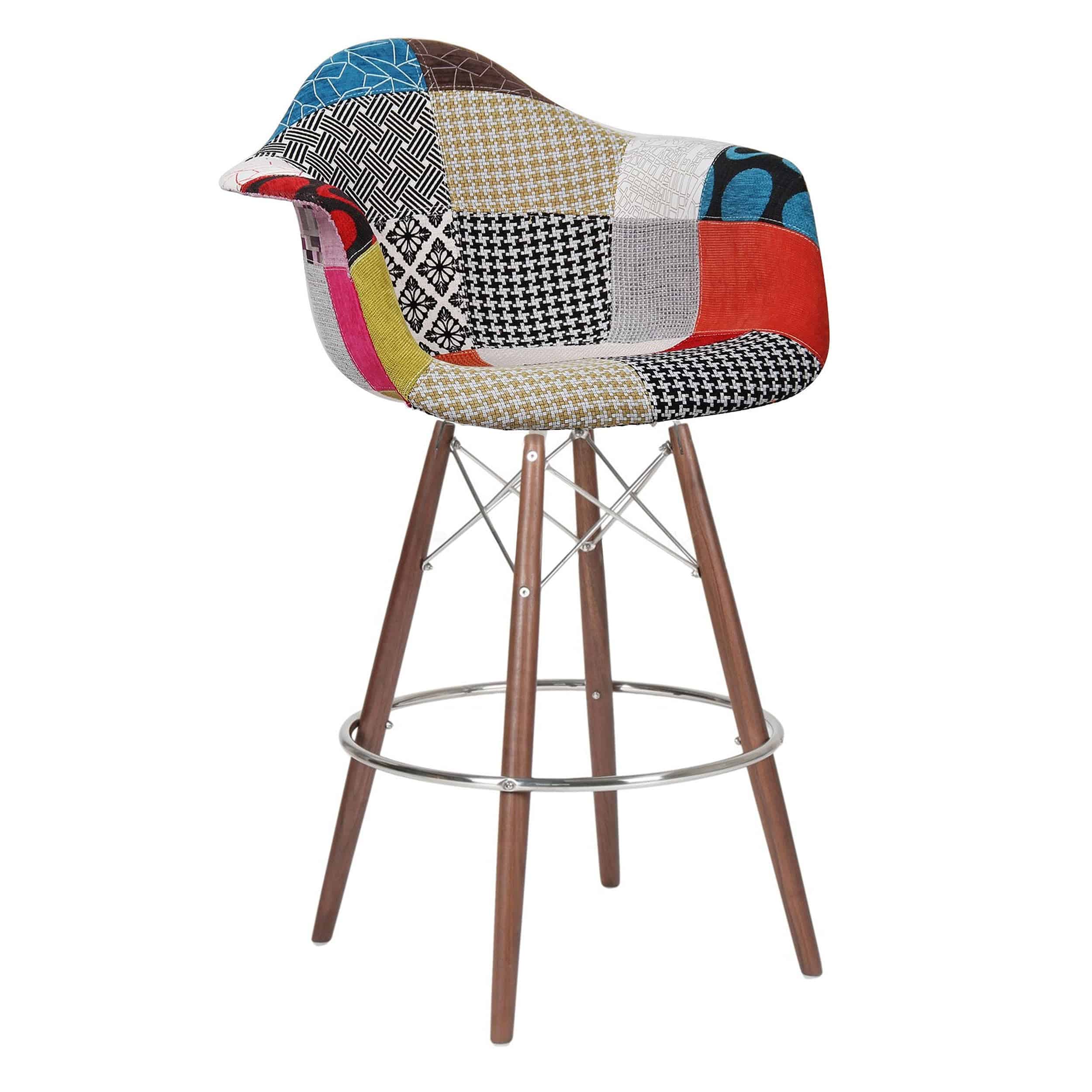 Bar Chair-Fabric- Msb0011F-W -  Bar Stools | كرسي مرتفع - قماش - ebarza Furniture UAE | Shop Modern Furniture in Abu Dhabi & Dubai - مفروشات ايبازرا في الامارات | تسوق اثاث عصري وديكورات مميزة في دبي وابوظبي