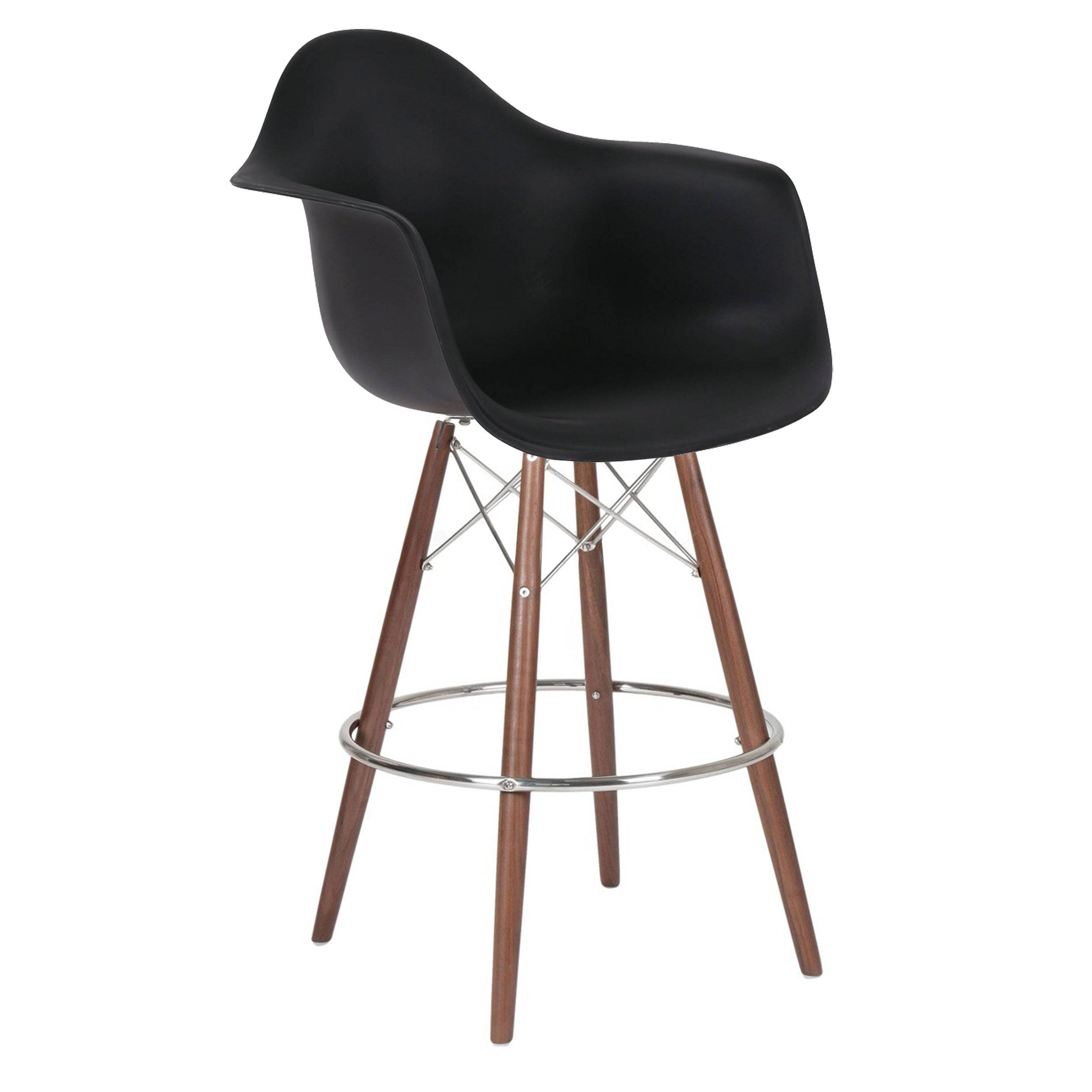 Bar Chair-Plastic Msb0011B-W -  Bar Stools | كرسي مرتفع - بلاستيك - ebarza Furniture UAE | Shop Modern Furniture in Abu Dhabi & Dubai - مفروشات ايبازرا في الامارات | تسوق اثاث عصري وديكورات مميزة في دبي وابوظبي
