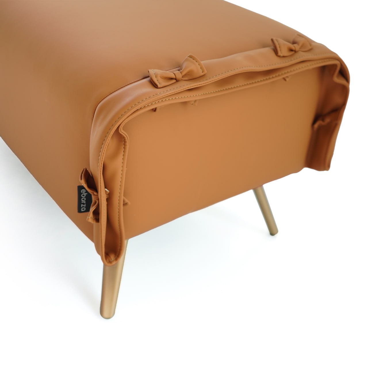 BEACON Bed Bench BC743 with cushioned seat and wooden legs, ideal for bedroom or entryway decor.