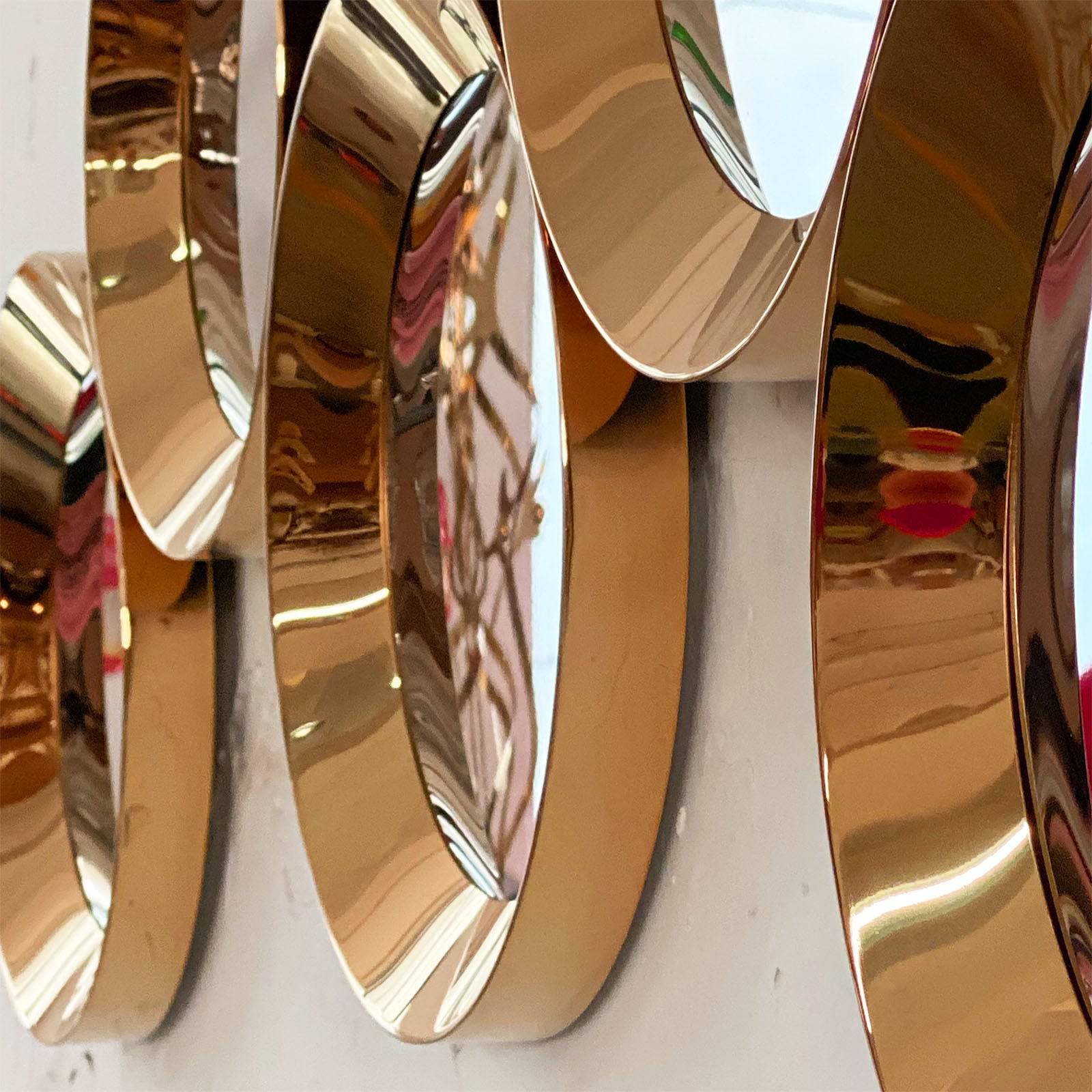 Beehive Handcrafted Stainless Steel Artwork Bg2020010-Rg -  Artwork | خلية النحل عمل فني مصنوع يدويًا من الفولاذ المقاوم للصدأ - ebarza Furniture UAE | Shop Modern Furniture in Abu Dhabi & Dubai - مفروشات ايبازرا في الامارات | تسوق اثاث عصري وديكورات مميزة في دبي وابوظبي