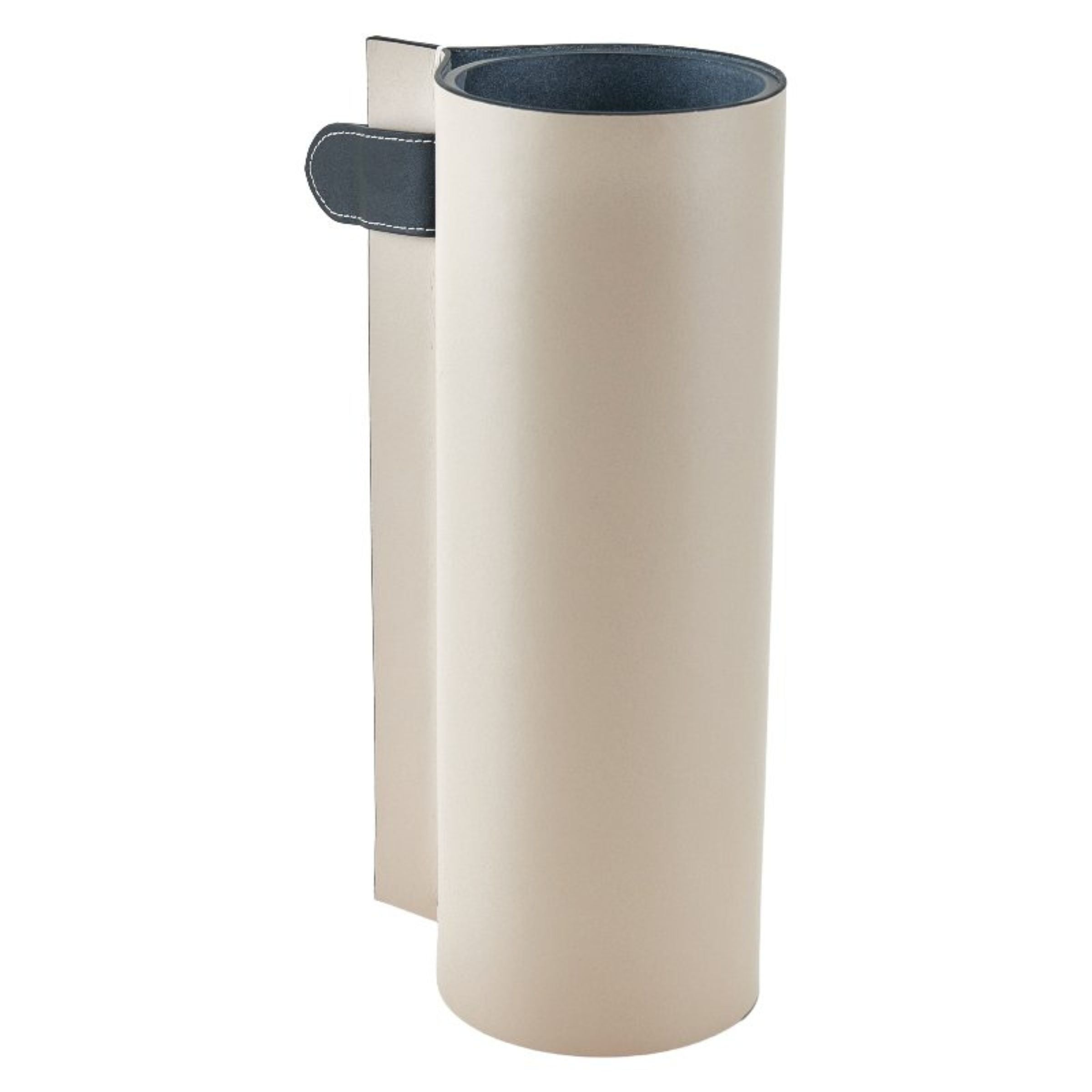 Beige flower vase from Beacon, L size, with a smooth finish and elegant design, perfect for displaying floral arrangements.