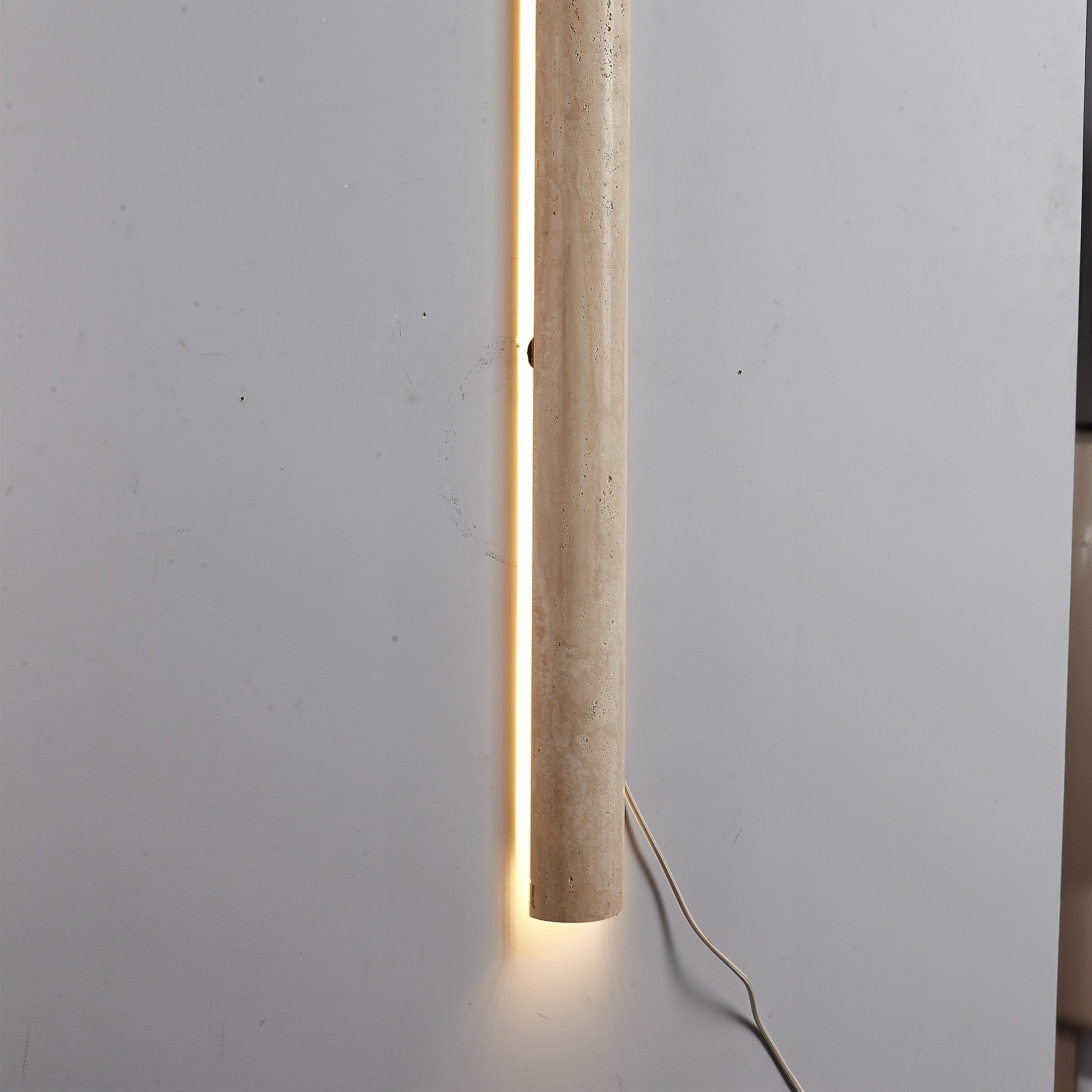 Beige Natural Travertine Marble  Wall Lamp 60008-4W -  Wall Lamps - ebarza Furniture UAE | Shop Modern Furniture in Abu Dhabi & Dubai - مفروشات ايبازرا في الامارات | تسوق اثاث عصري وديكورات مميزة في دبي وابوظبي