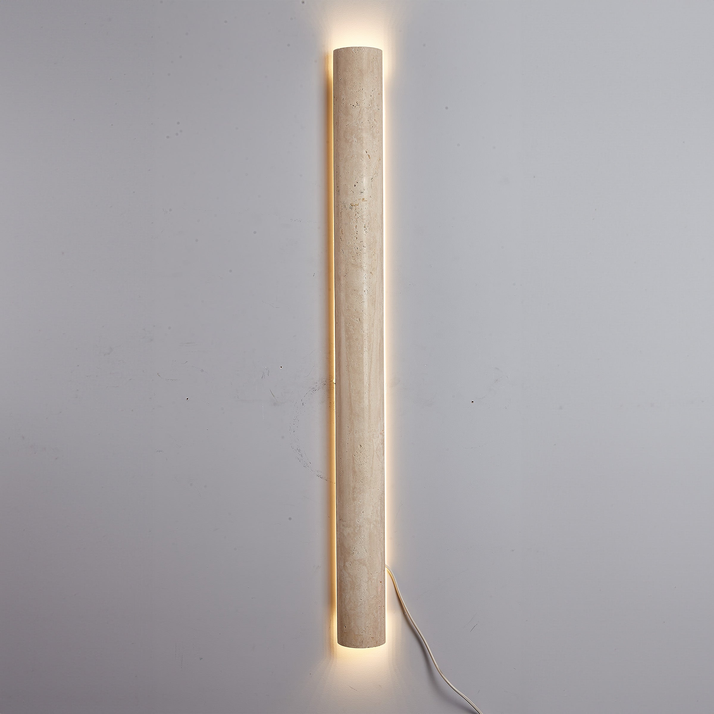 Beige Natural Travertine Marble  Wall Lamp 60008-4W -  Wall Lamps - ebarza Furniture UAE | Shop Modern Furniture in Abu Dhabi & Dubai - مفروشات ايبازرا في الامارات | تسوق اثاث عصري وديكورات مميزة في دبي وابوظبي