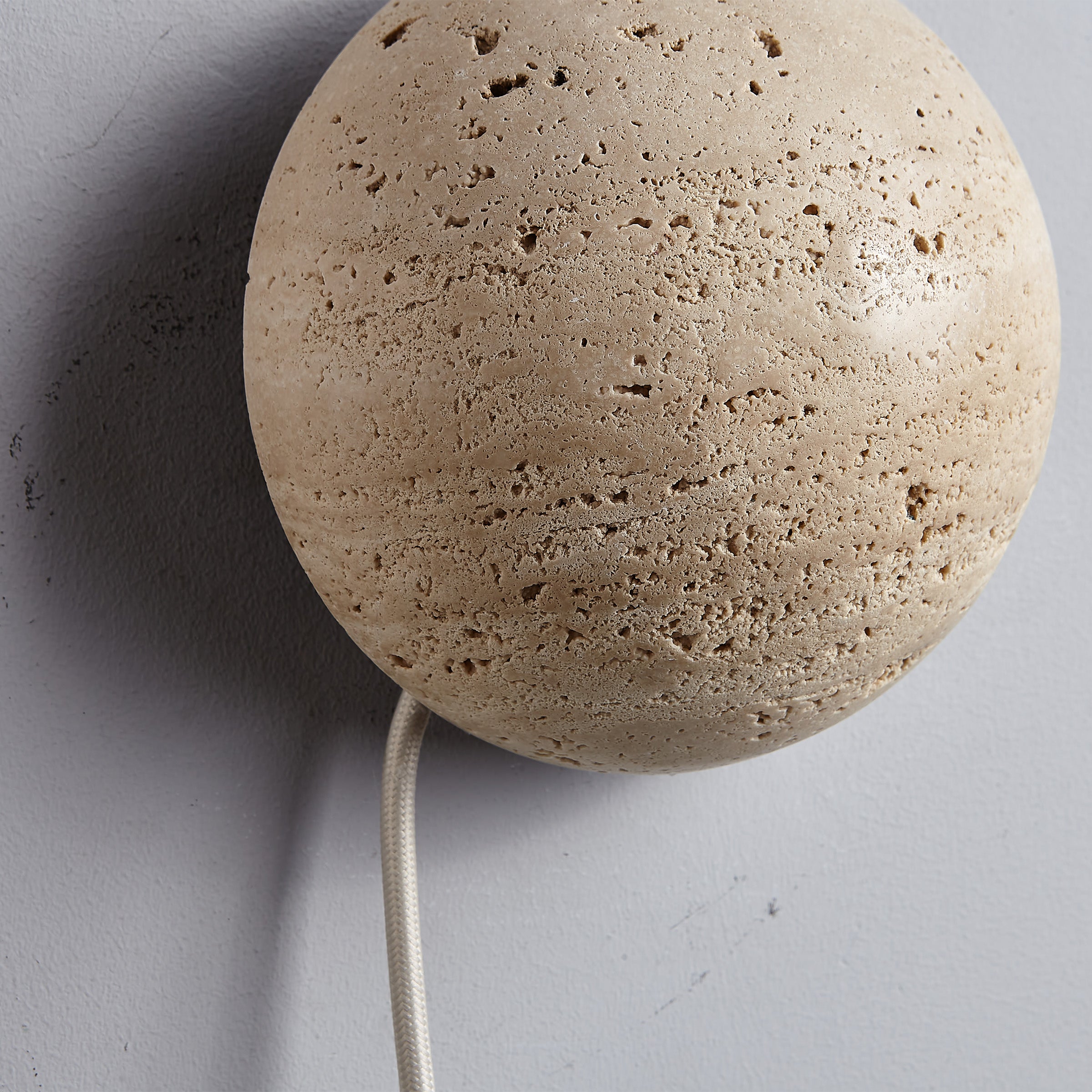 Beige Natural Travertine Marble  Wall Lamp 60109-W1 -  Wall Lamps - ebarza Furniture UAE | Shop Modern Furniture in Abu Dhabi & Dubai - مفروشات ايبازرا في الامارات | تسوق اثاث عصري وديكورات مميزة في دبي وابوظبي
